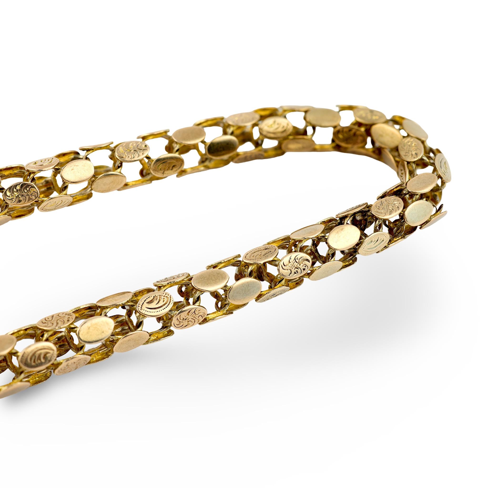 Victorian 9k Box Chain Necklace 15"