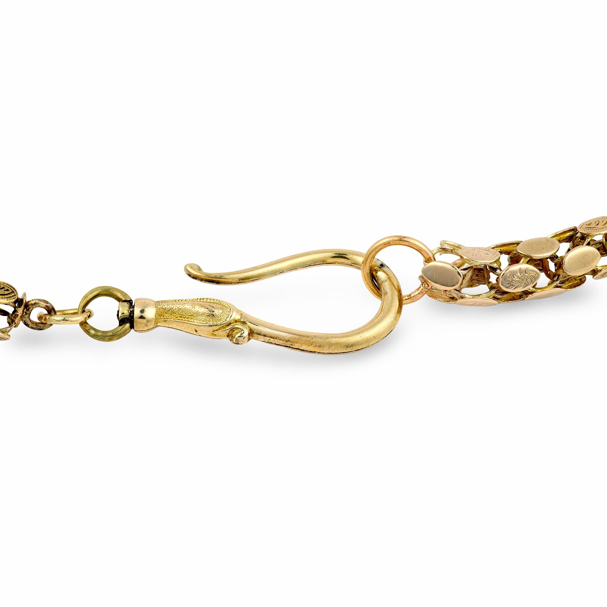 Victorian 9k Box Chain Necklace 15"