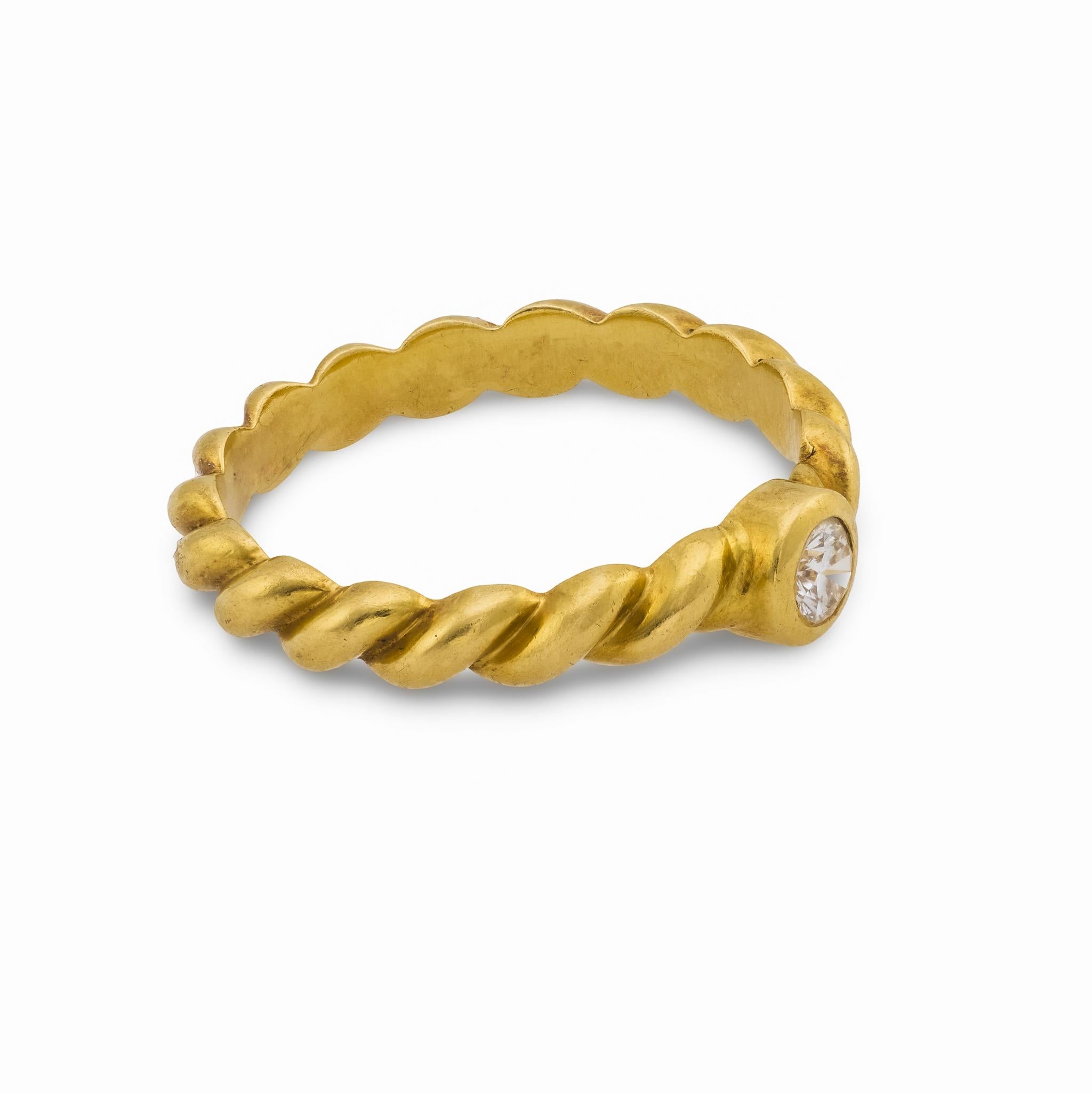 TIFFANY & CO. Estate 18k Diamond Ring