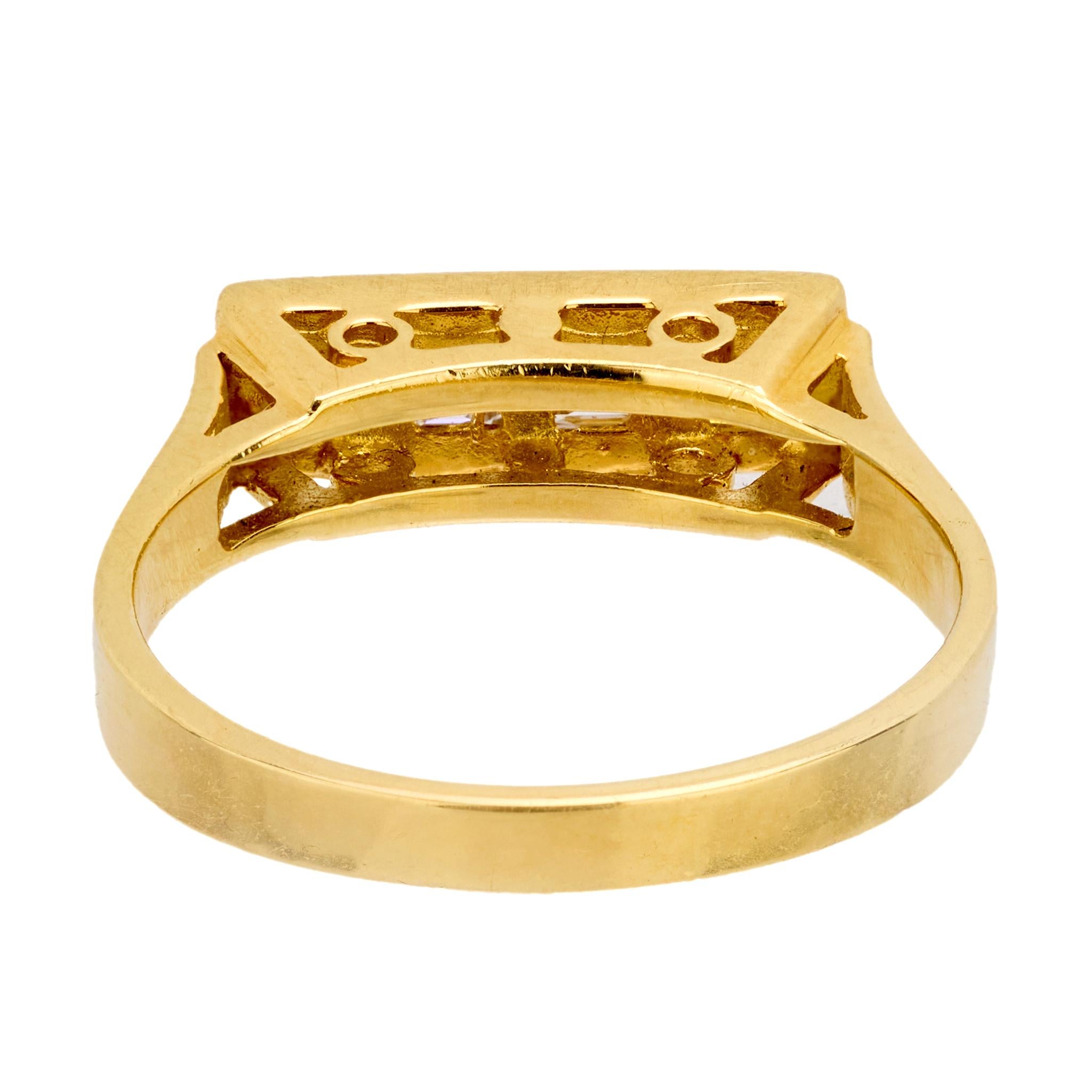 Estate 18k Diamond Four-Stone Ring