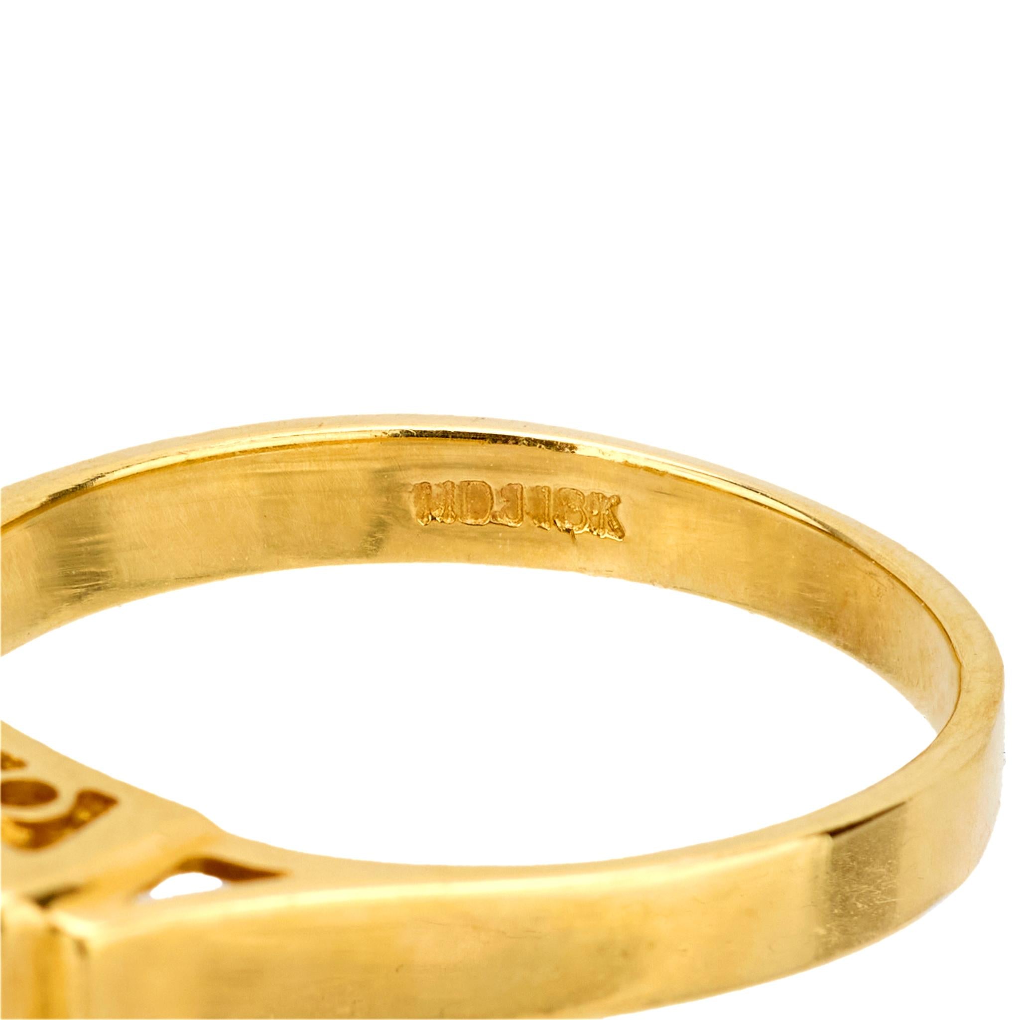 Estate 18k Diamond Four-Stone Ring