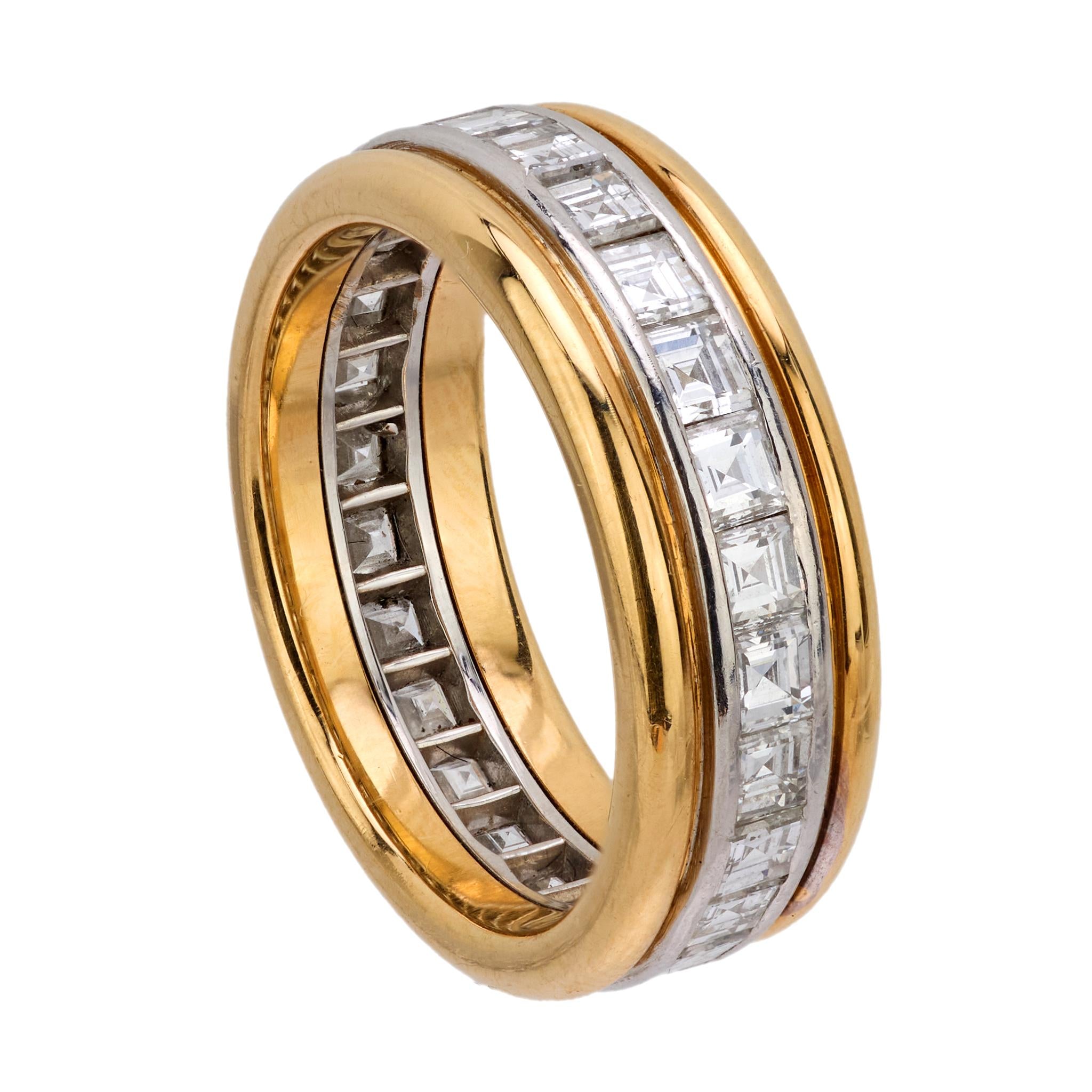 Estate 18k Diamond Eternity Band