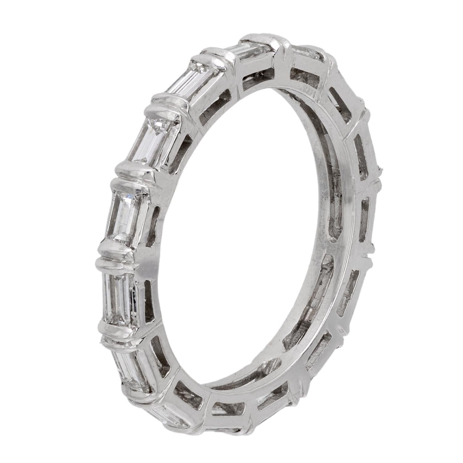 Estate 18k Diamond Eternity Band