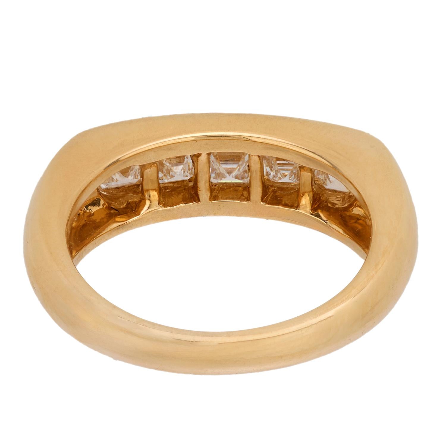 Estate 18k Diamond Five-Stone Ring
