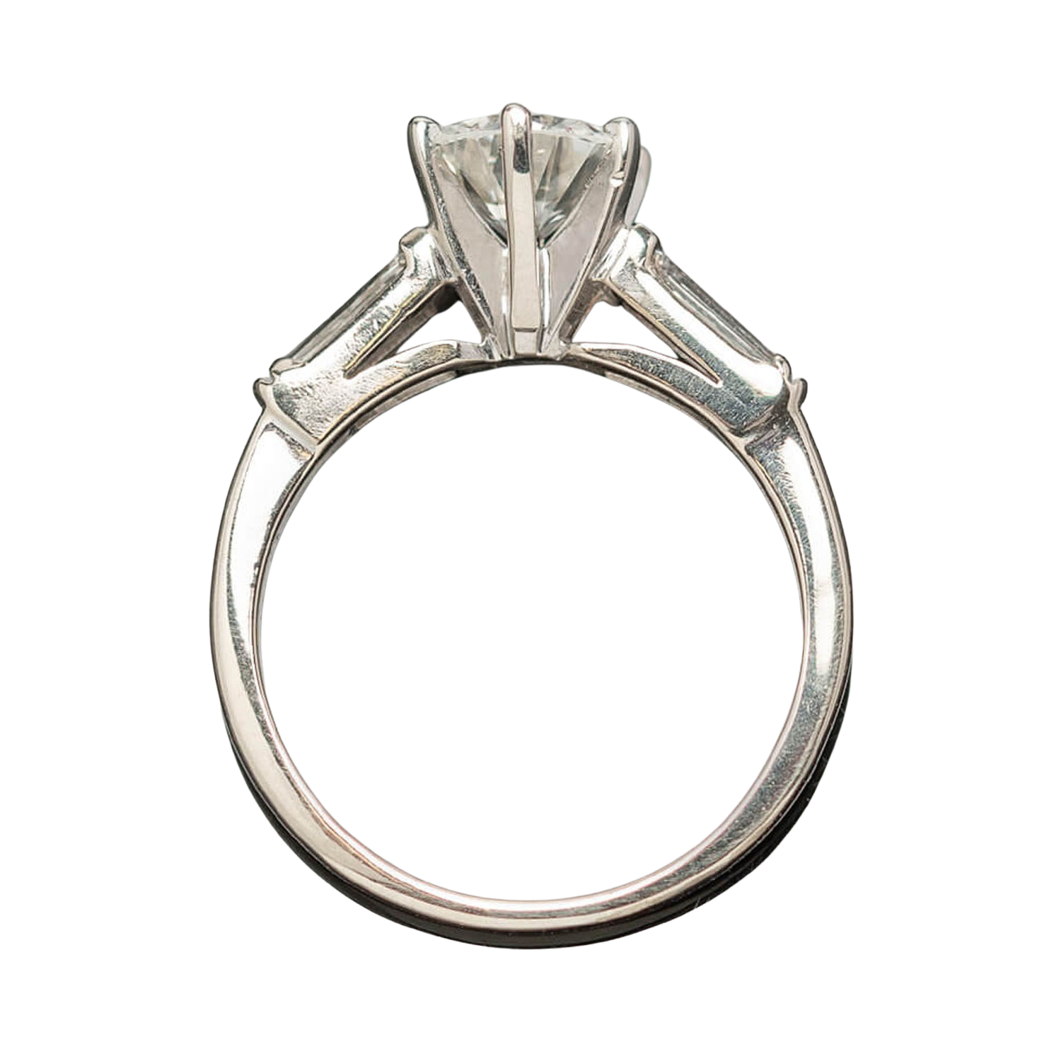 Retro 18k Diamond Engagement Ring 1.04ct Center