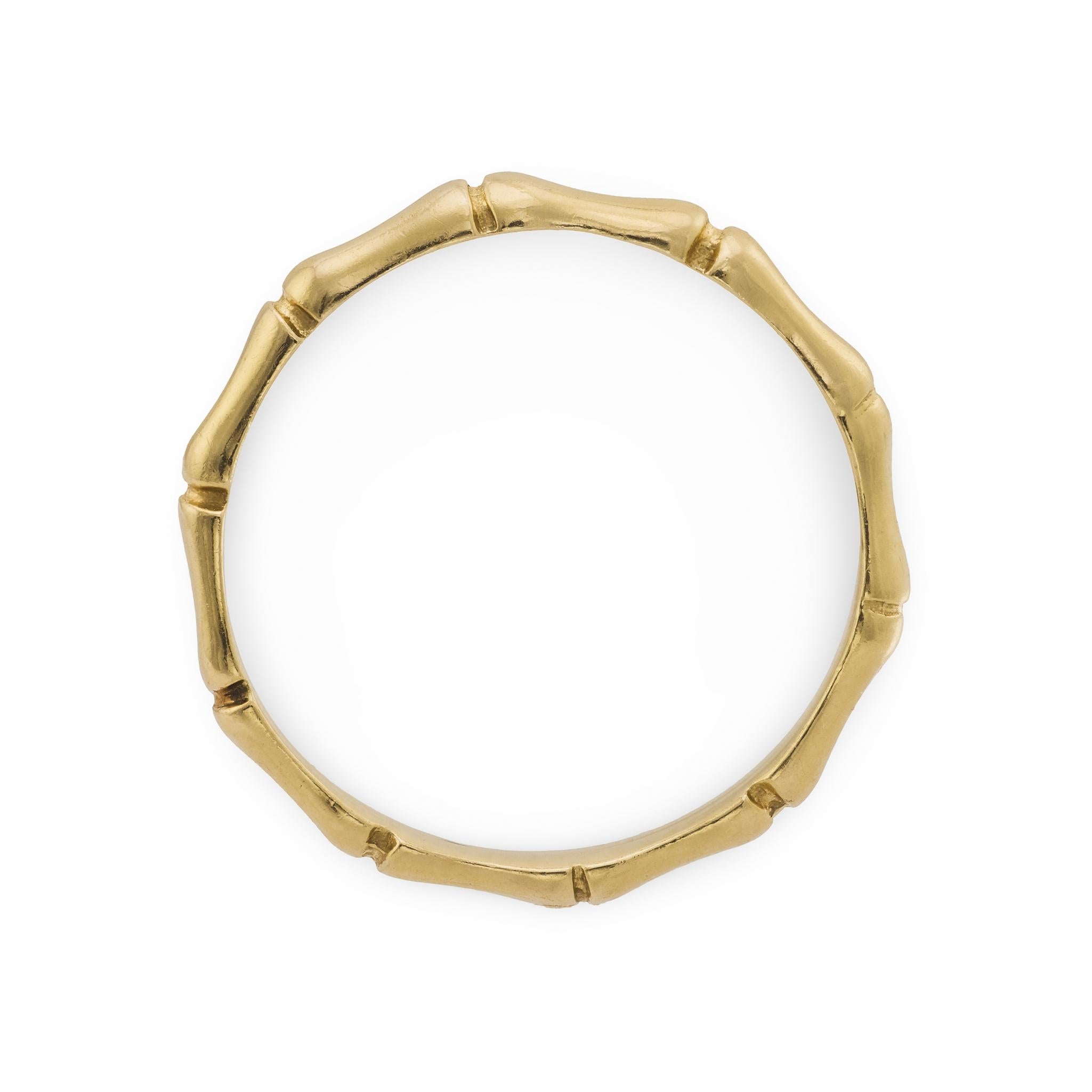 Estate 14k Bamboo Band