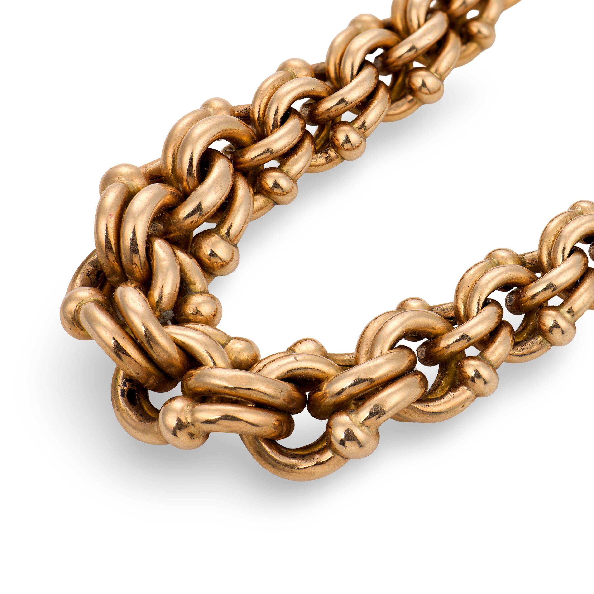 Victorian 14k Watch Chain Necklace 13"