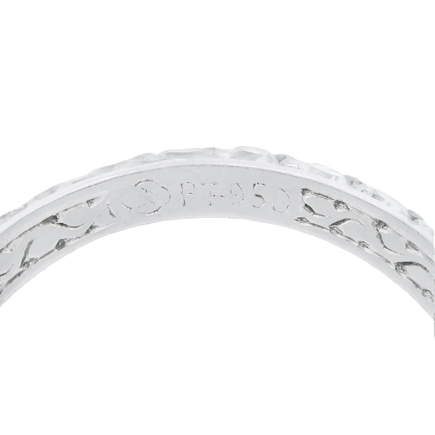Art Deco Platinum Diamond Eternity Band