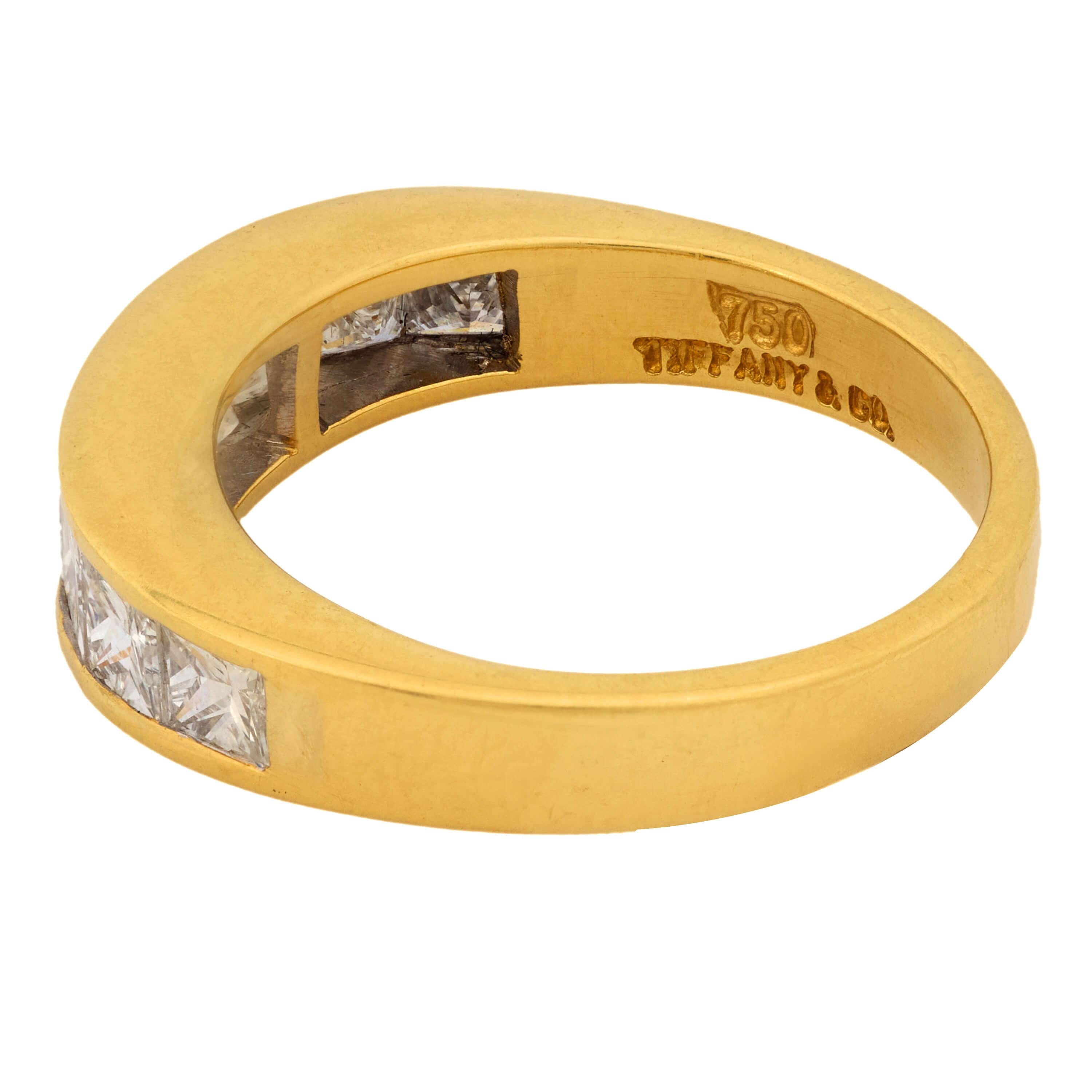 TIFFANY & CO. Estate 18k Diamond Half Band