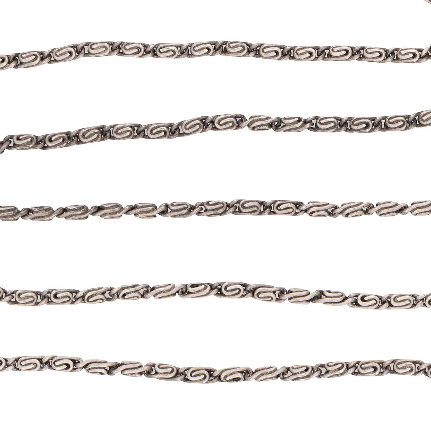 Late Art Deco Sterling Silver Turquoise & Marcasite Necklace