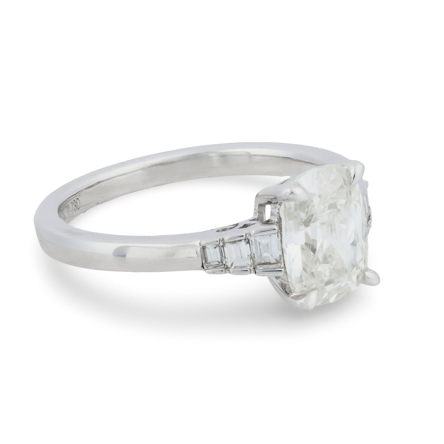 Estate 18k GIA Diamond Engagement Ring 1.50ct