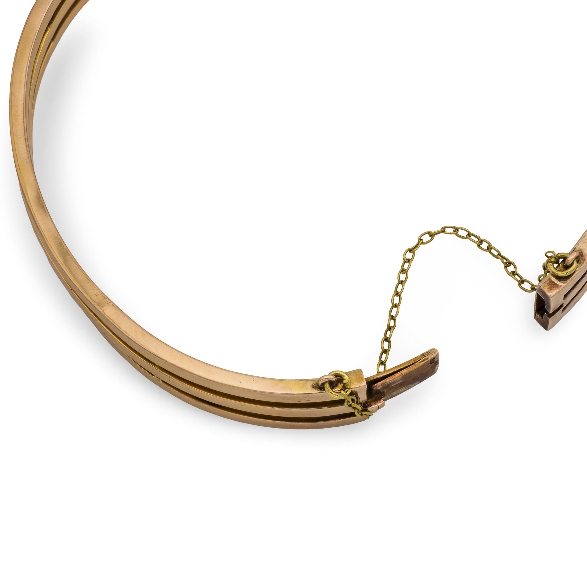 Edwardian French 18k/Platinum Sapphire & Diamond Bracelet