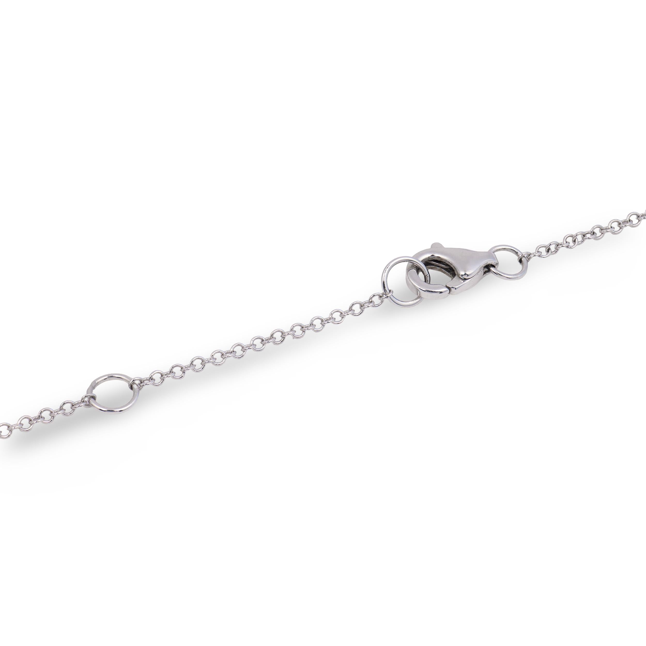 Estate 14k Diamond Love-Motif Pendant Necklace