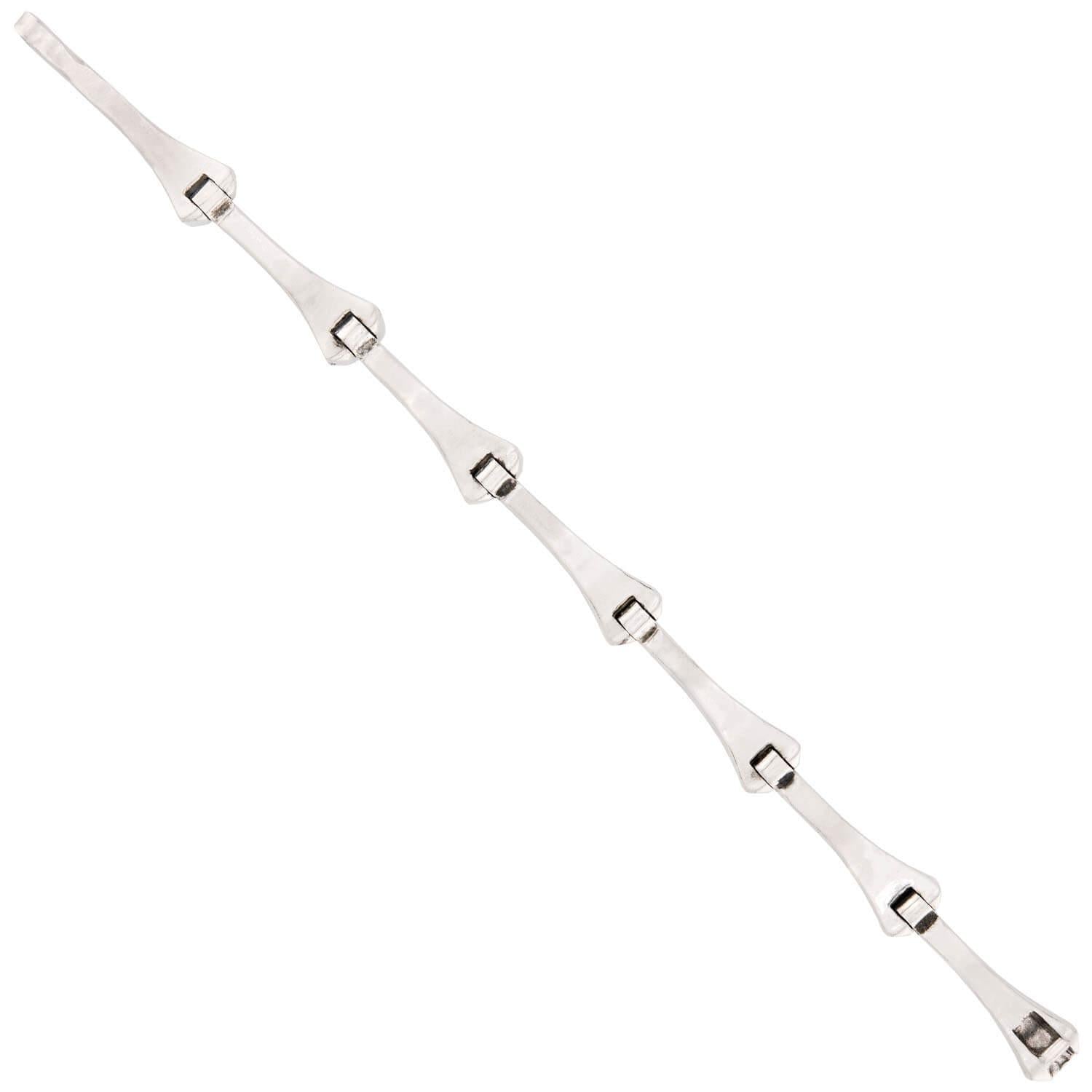 Estate Sterling Silver Nail Bracelet