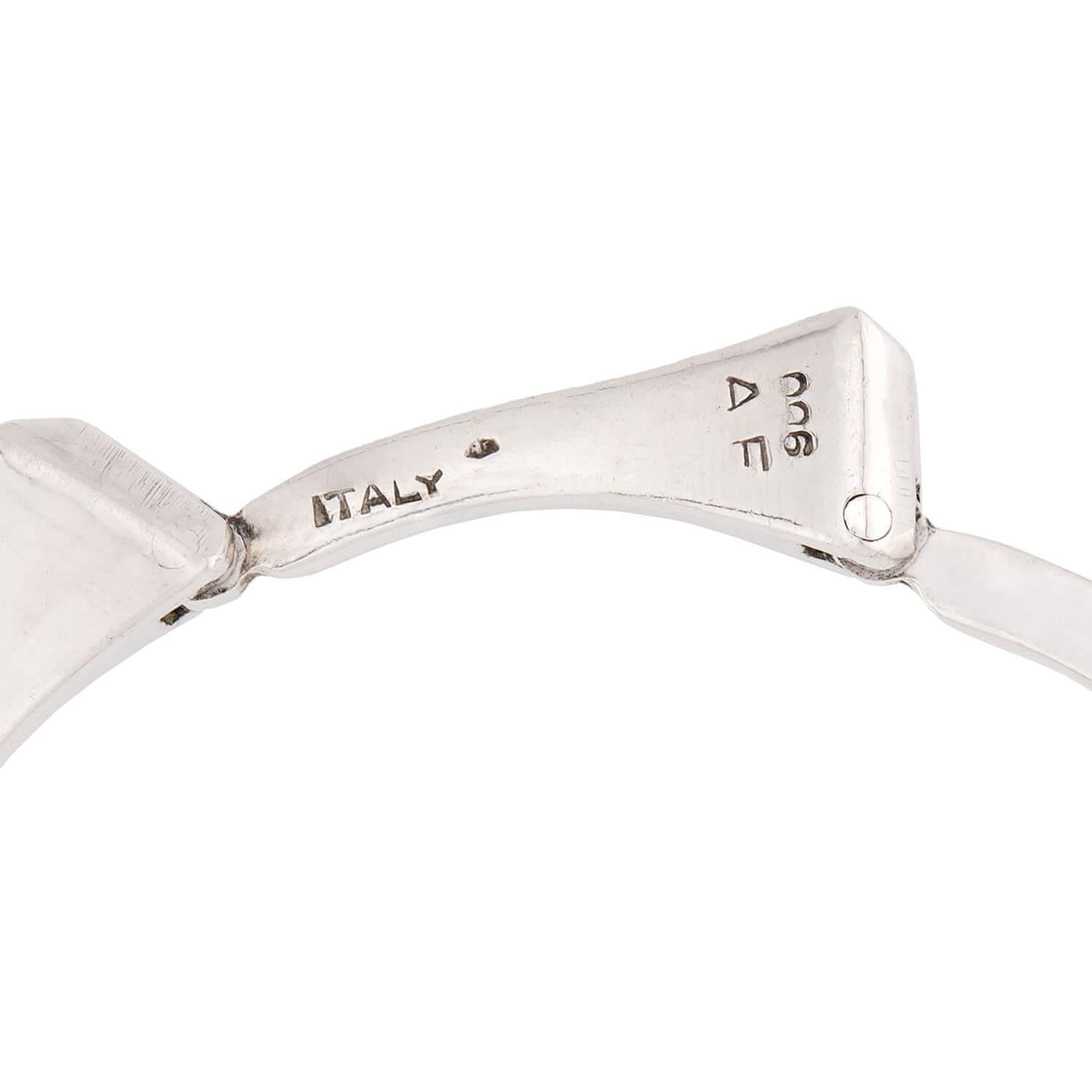 Estate Sterling Silver Nail Bracelet