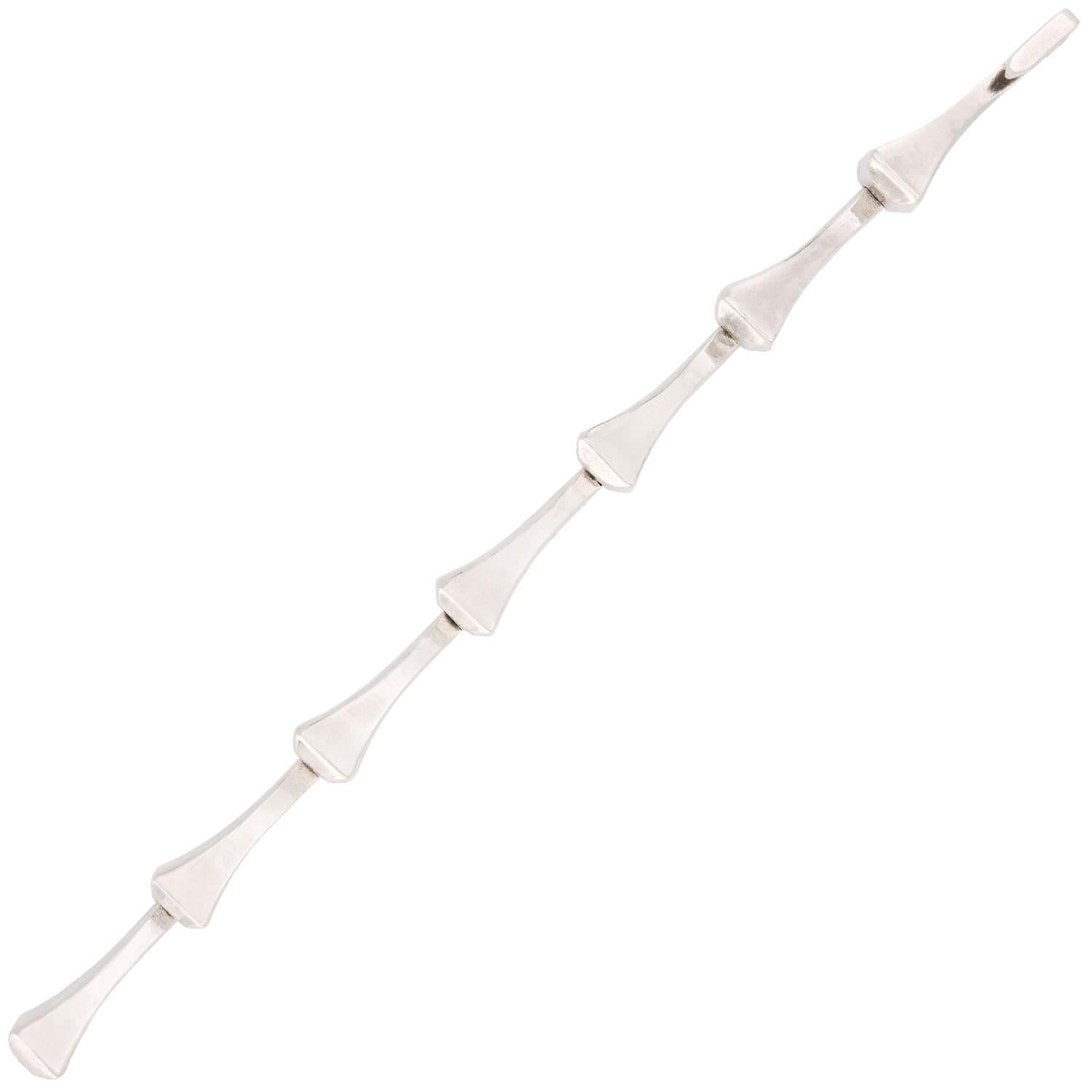 Estate Sterling Silver Nail Bracelet