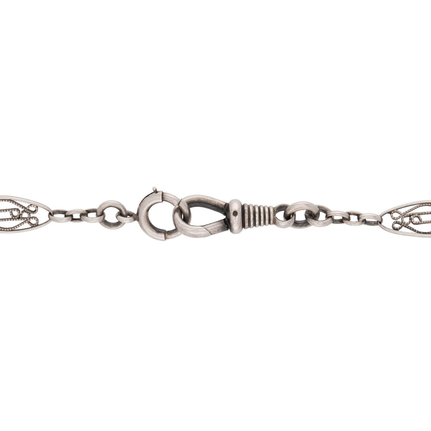 Victorian Sterling Silver Chain 52"
