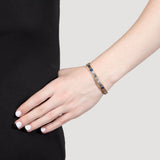 Edwardian Krementz 14k/Platinum Diamond & Sapphire Bangle Bracelet