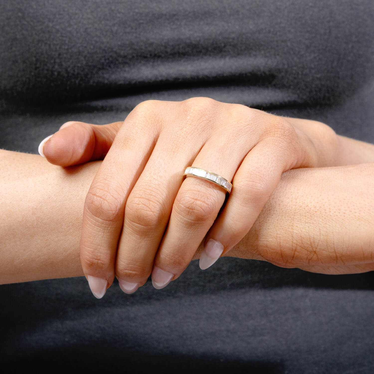 Estate 14k Diamond Eternity Band