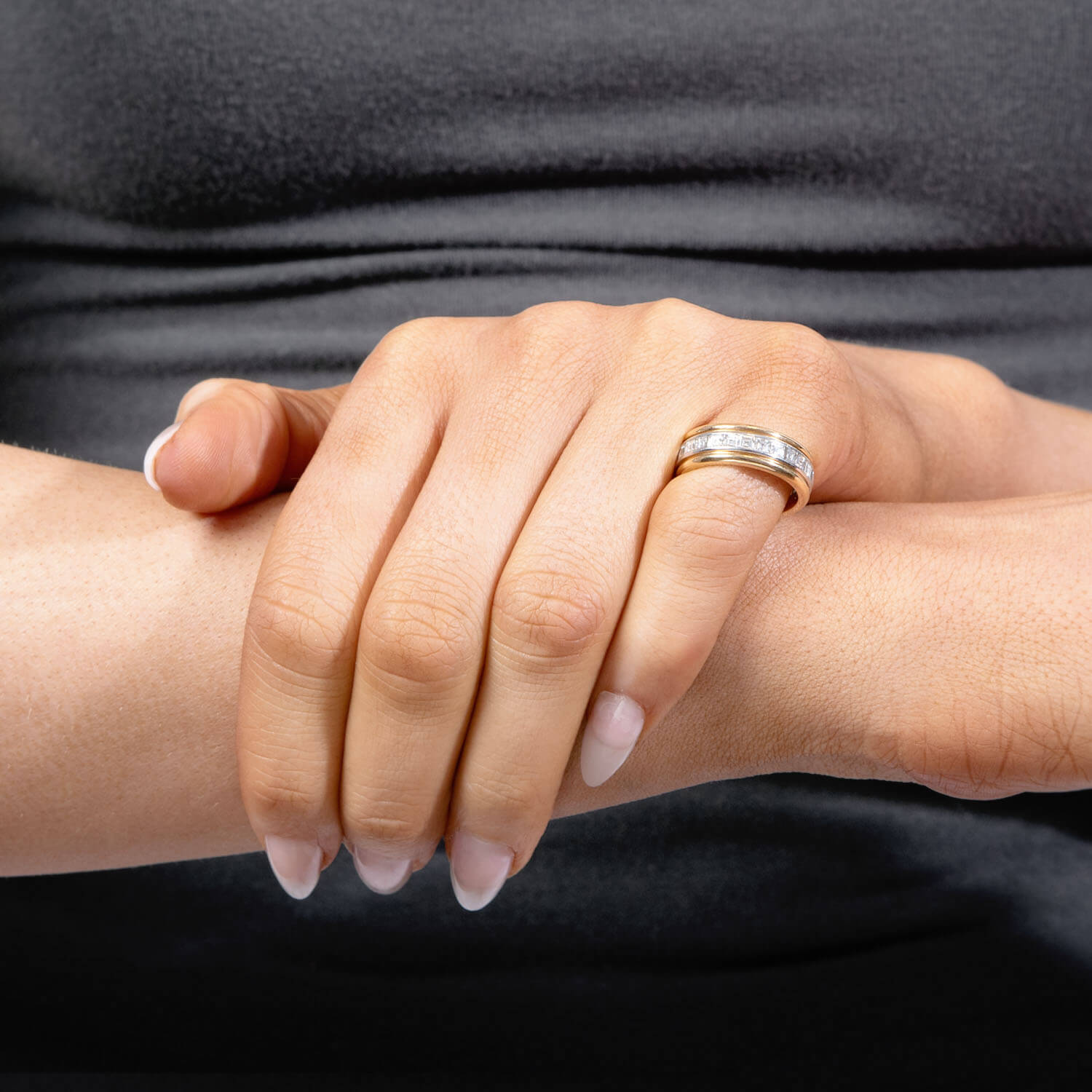 Estate 18k Diamond Eternity Band
