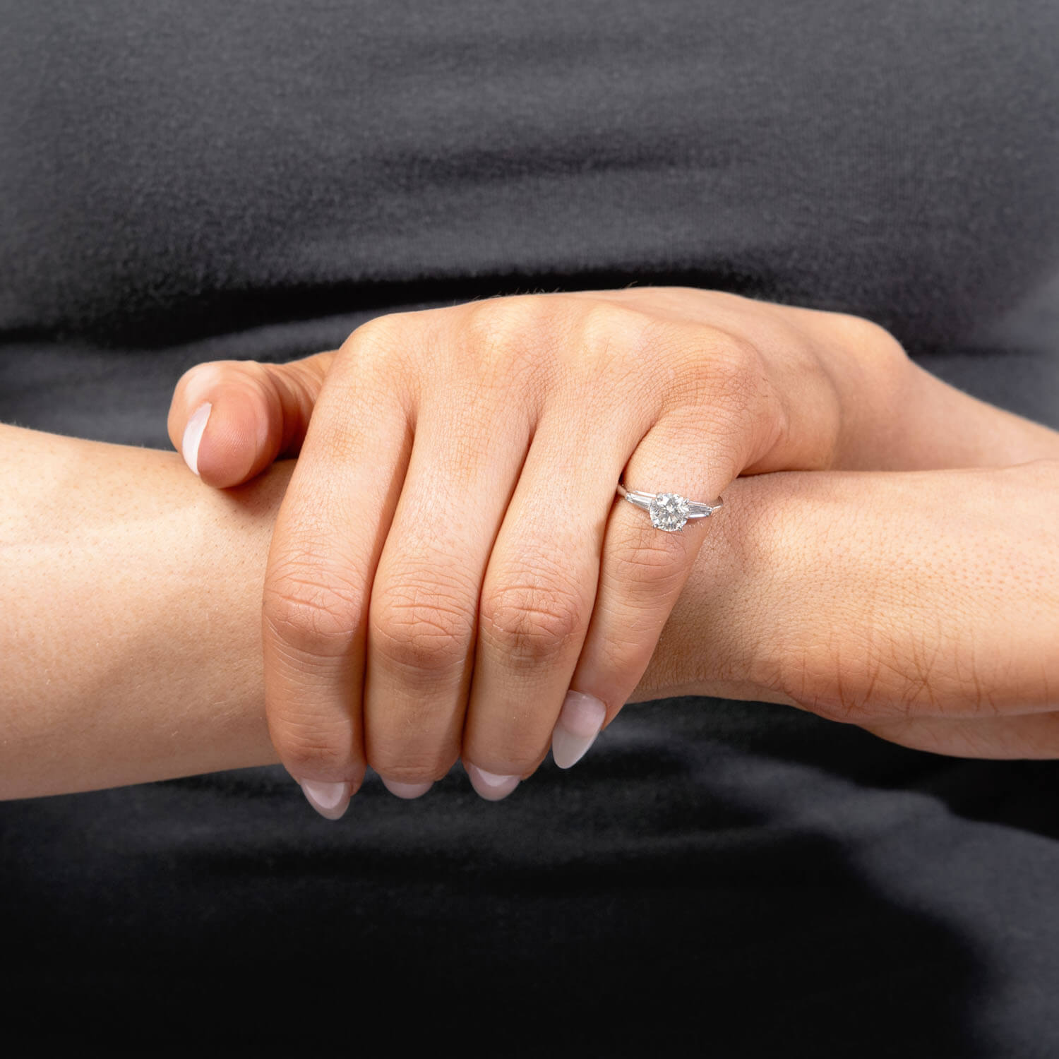 MARCUS & CO. Retro Platinum Diamond Engagement Ring 1.01ct