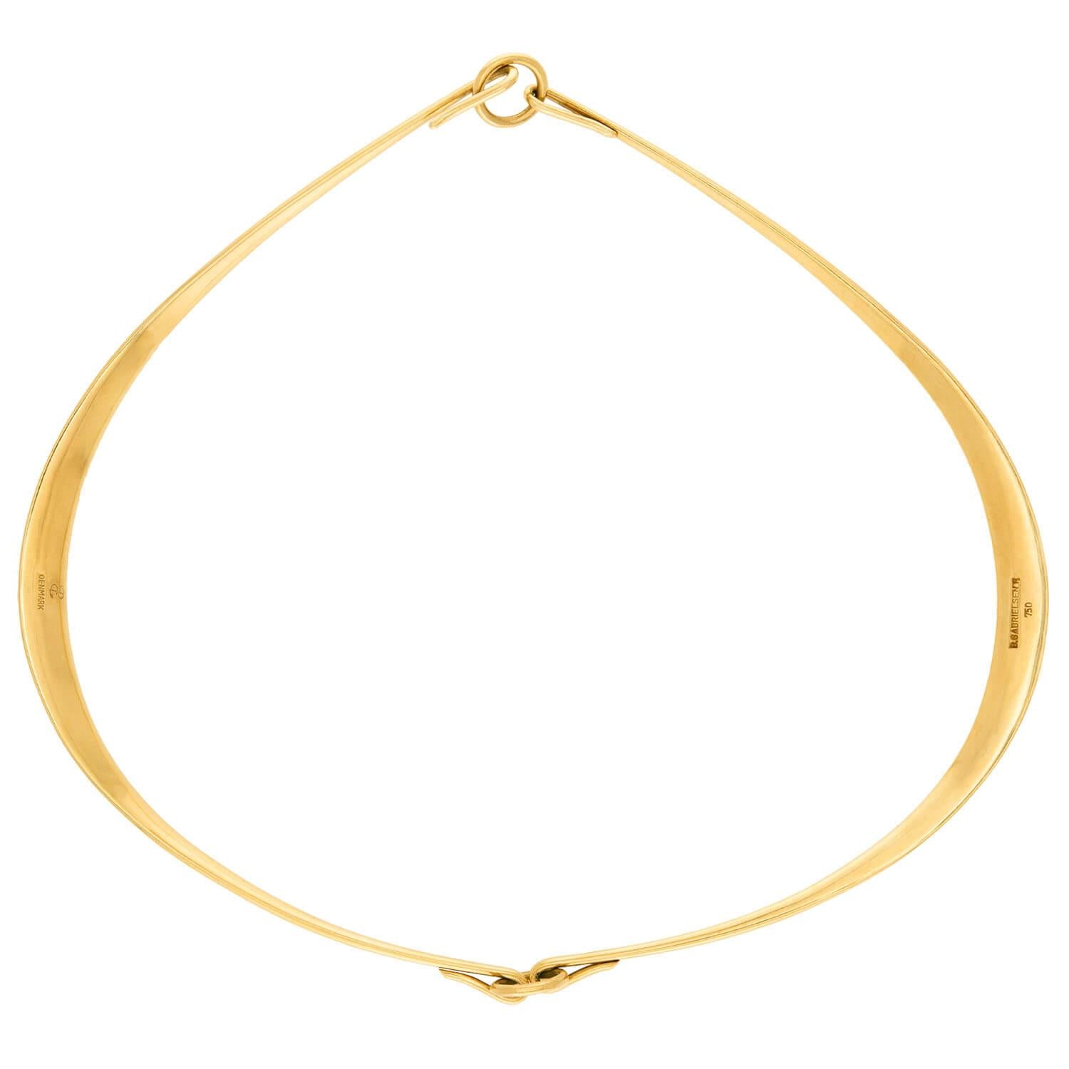 BENT GABRIELSEN Vintage 18k Collar Necklace