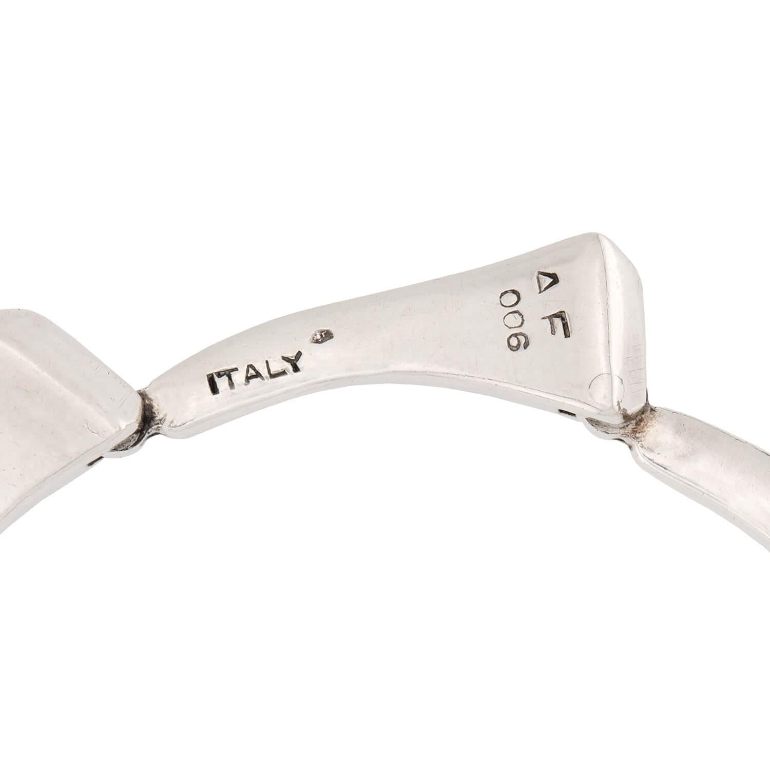 Estate Sterling Silver Nail Bracelet
