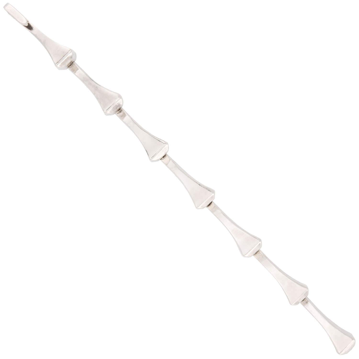 Estate Sterling Silver Nail Bracelet