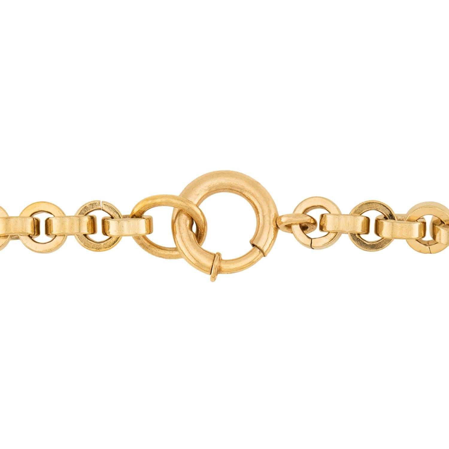 Victorian Gold Filled Padlock Pendant Necklace