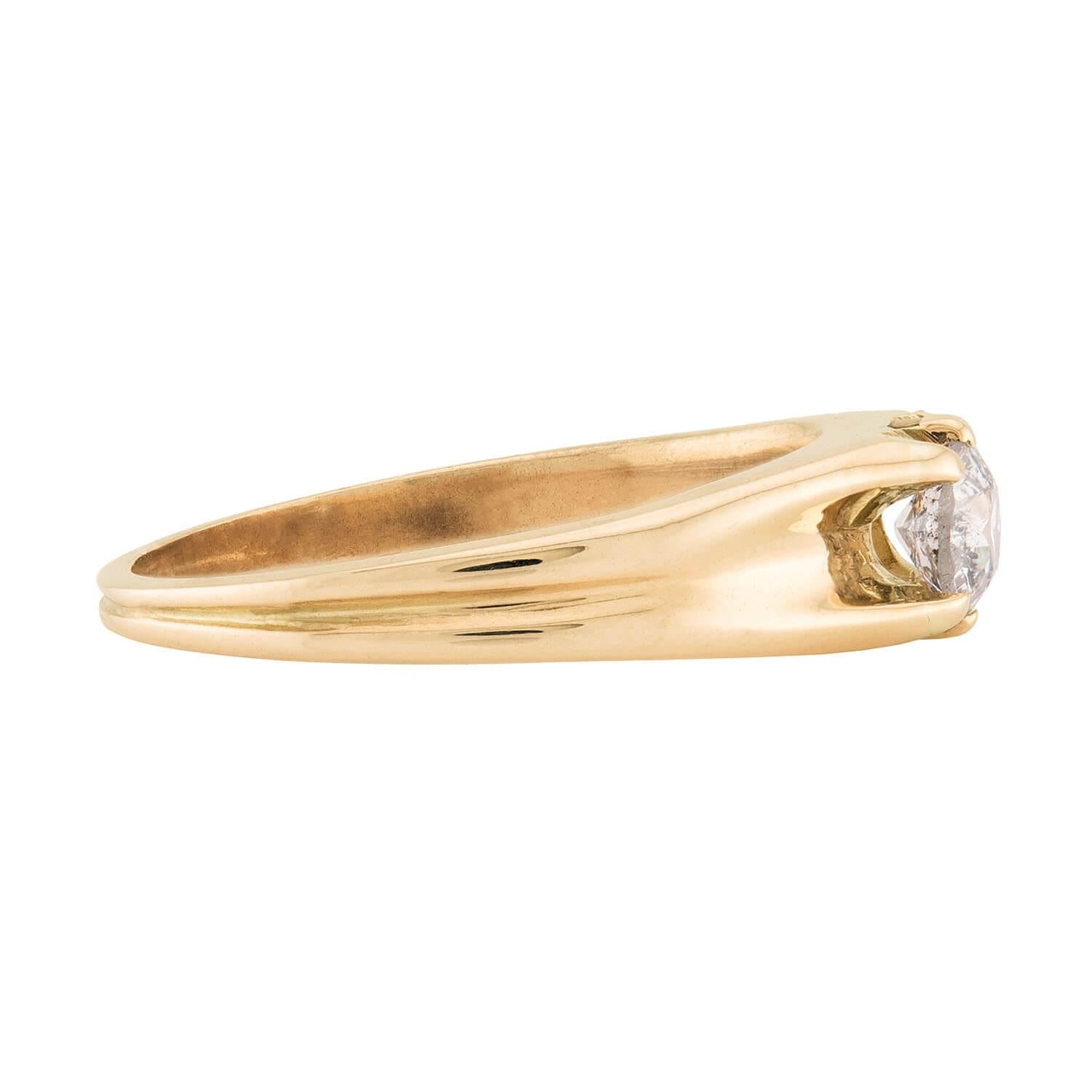 Victorian 14k Diamond Engagement Ring .45ct
