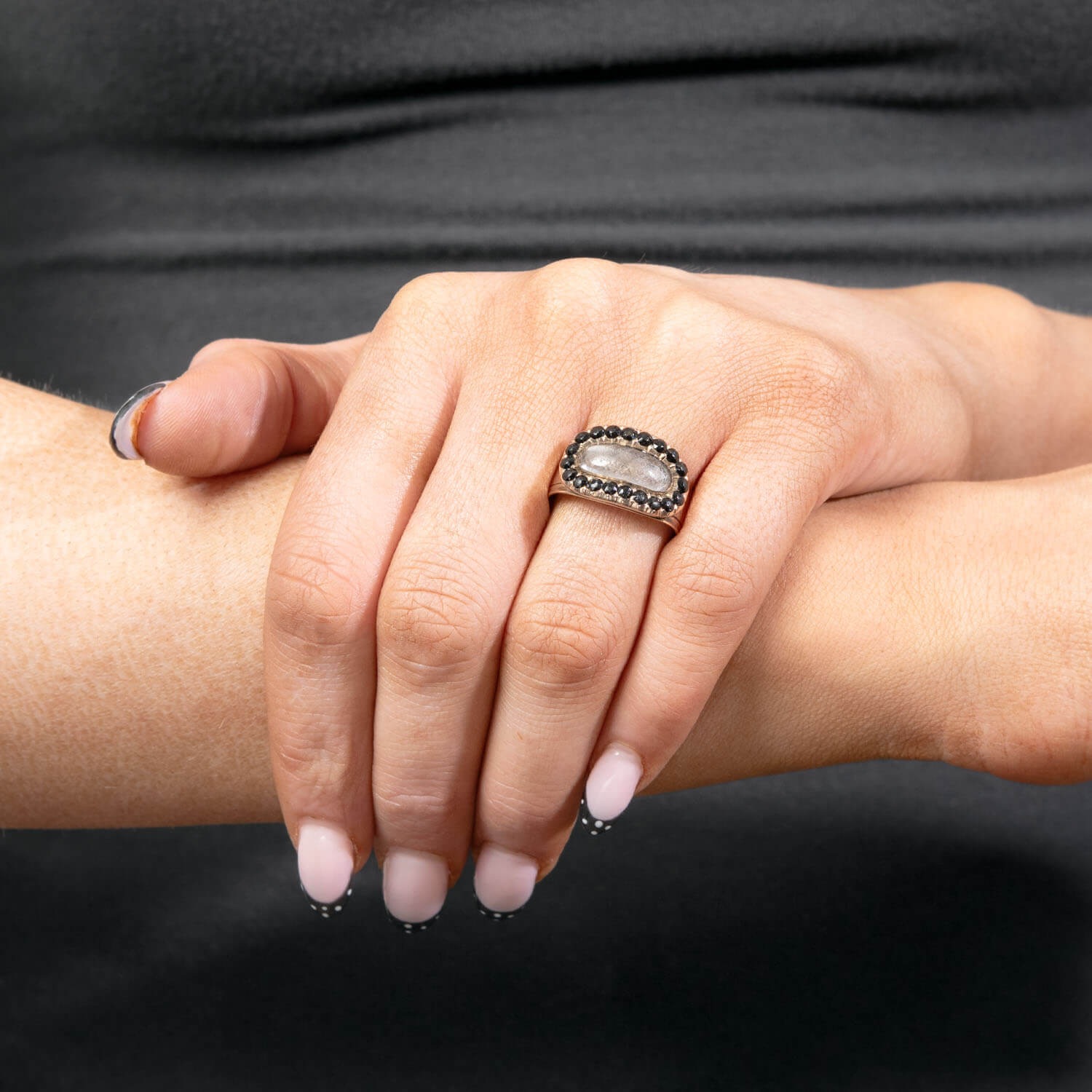 Georgian 10k Onyx Mourning Ring