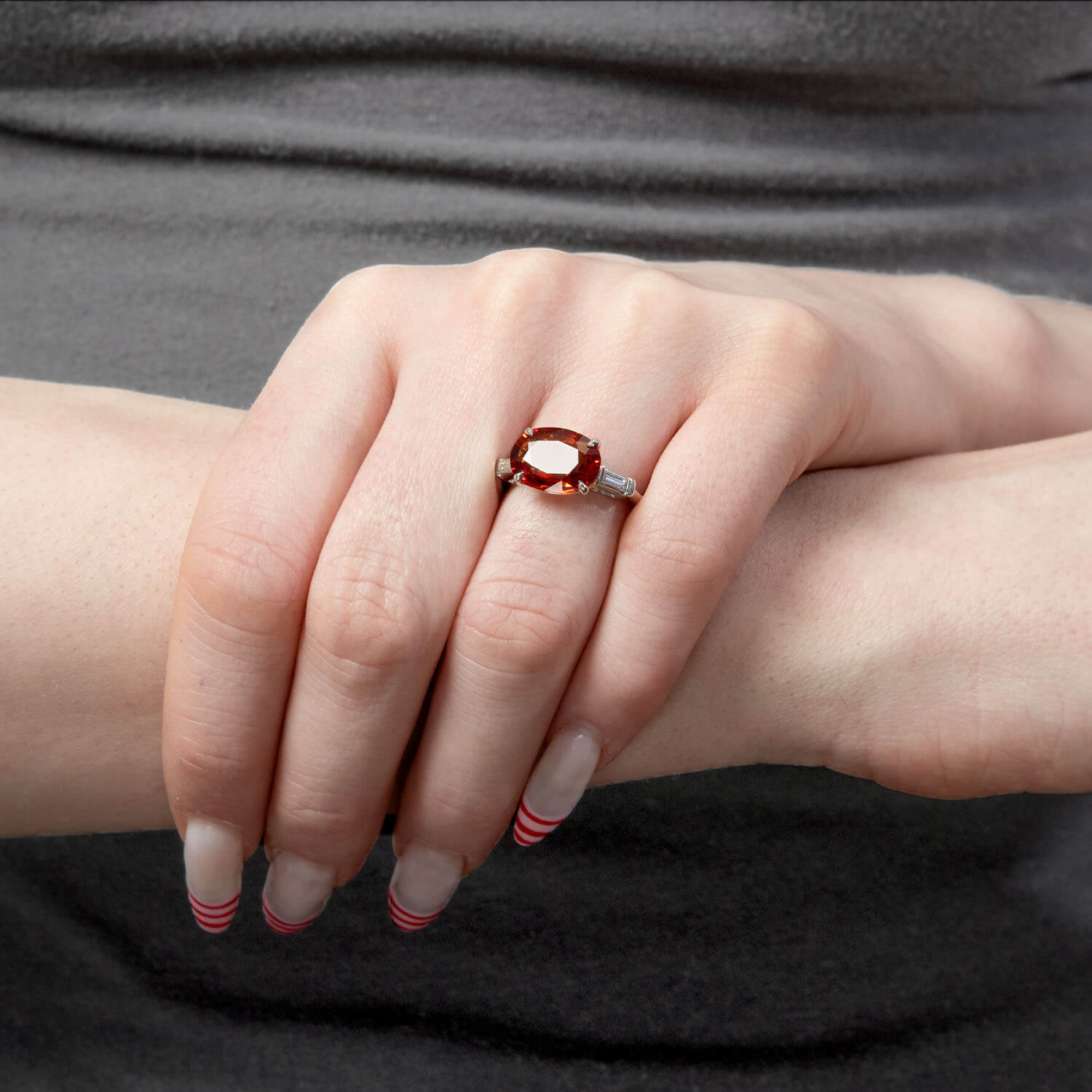 Retro Platinum 4ctw+ Sapphire and Diamond Engagement Ring