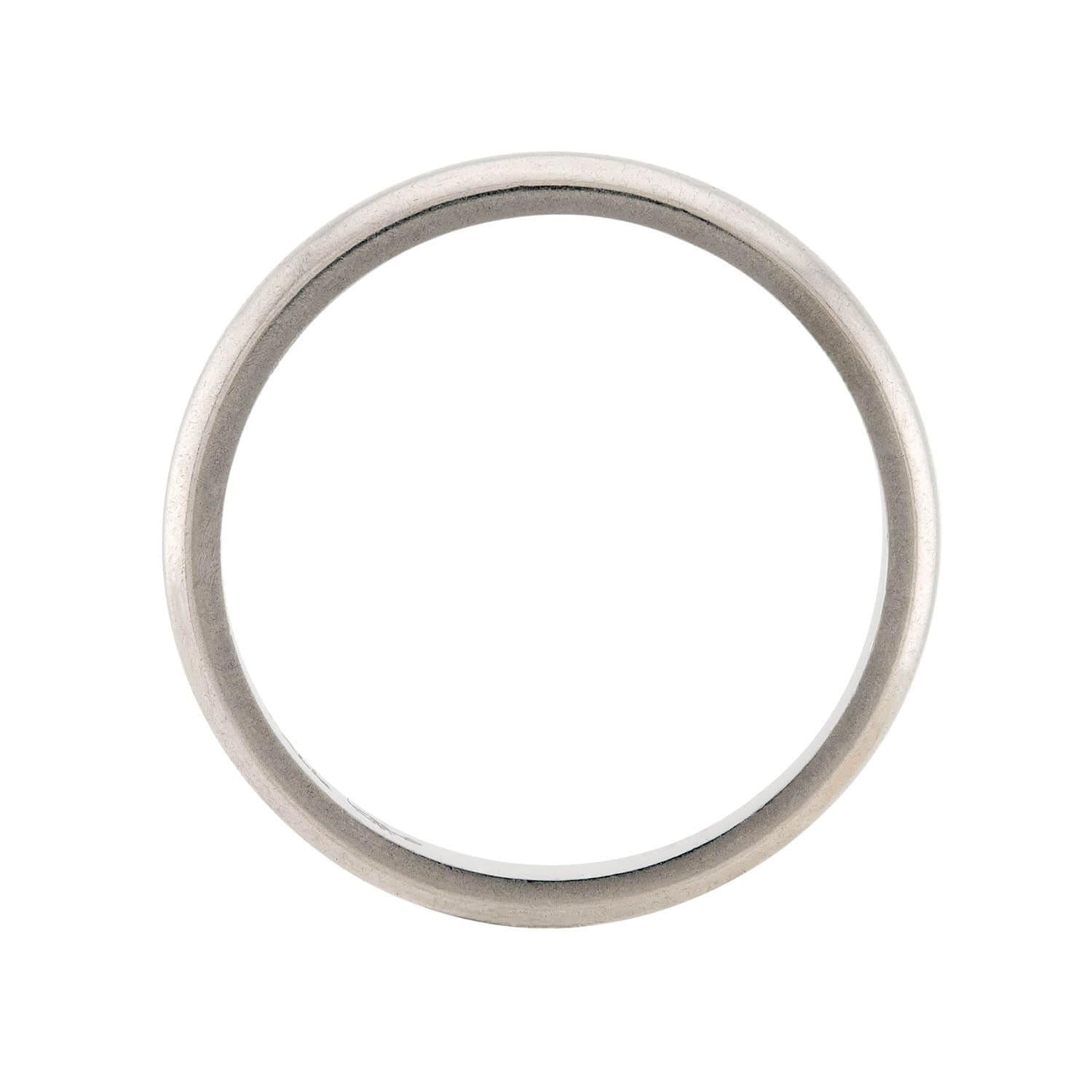 RIKER BROTHERS Art Deco Palladium Wedding Band