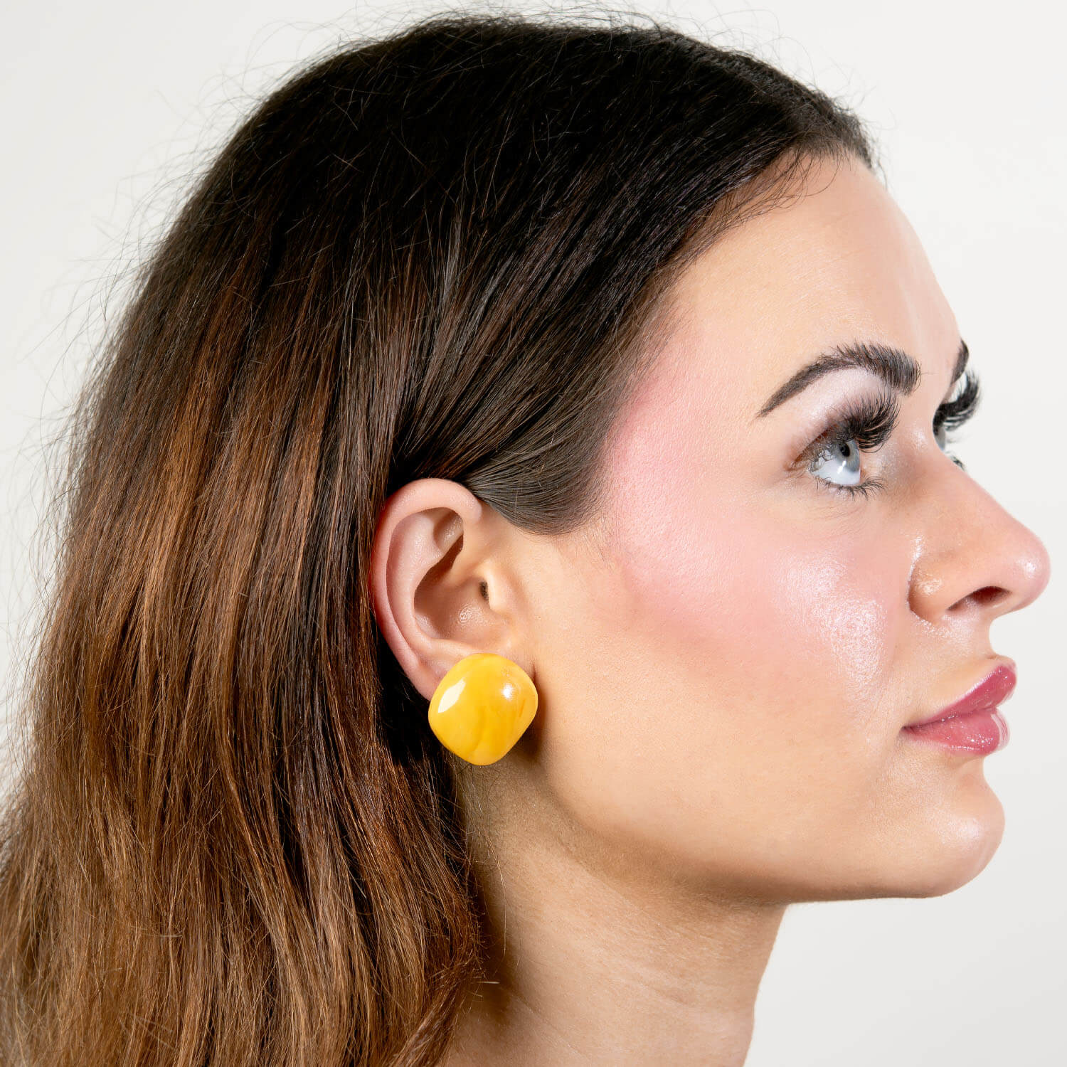Vintage Sterling Silver Butterscotch Baltic Amber Earrings
