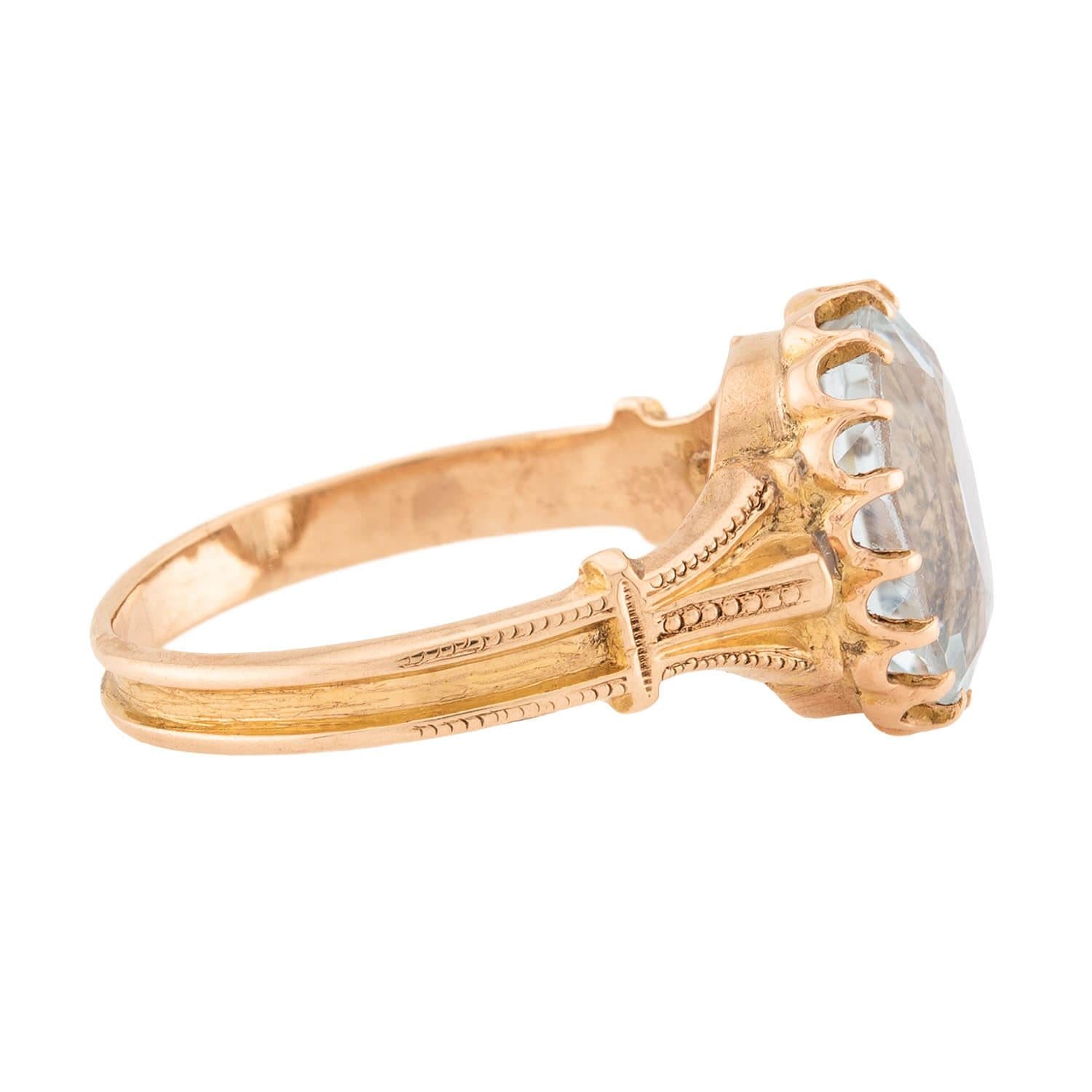 Victorian 14k Aqua Ring