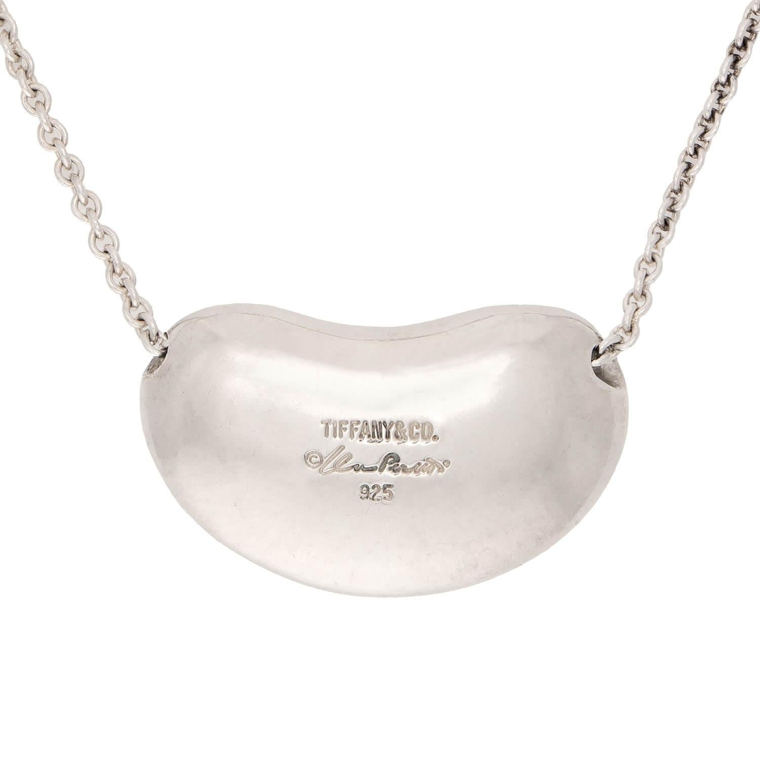 ELSA PERETTI for TIFFANY & CO. Estate Sterling Bean Necklace