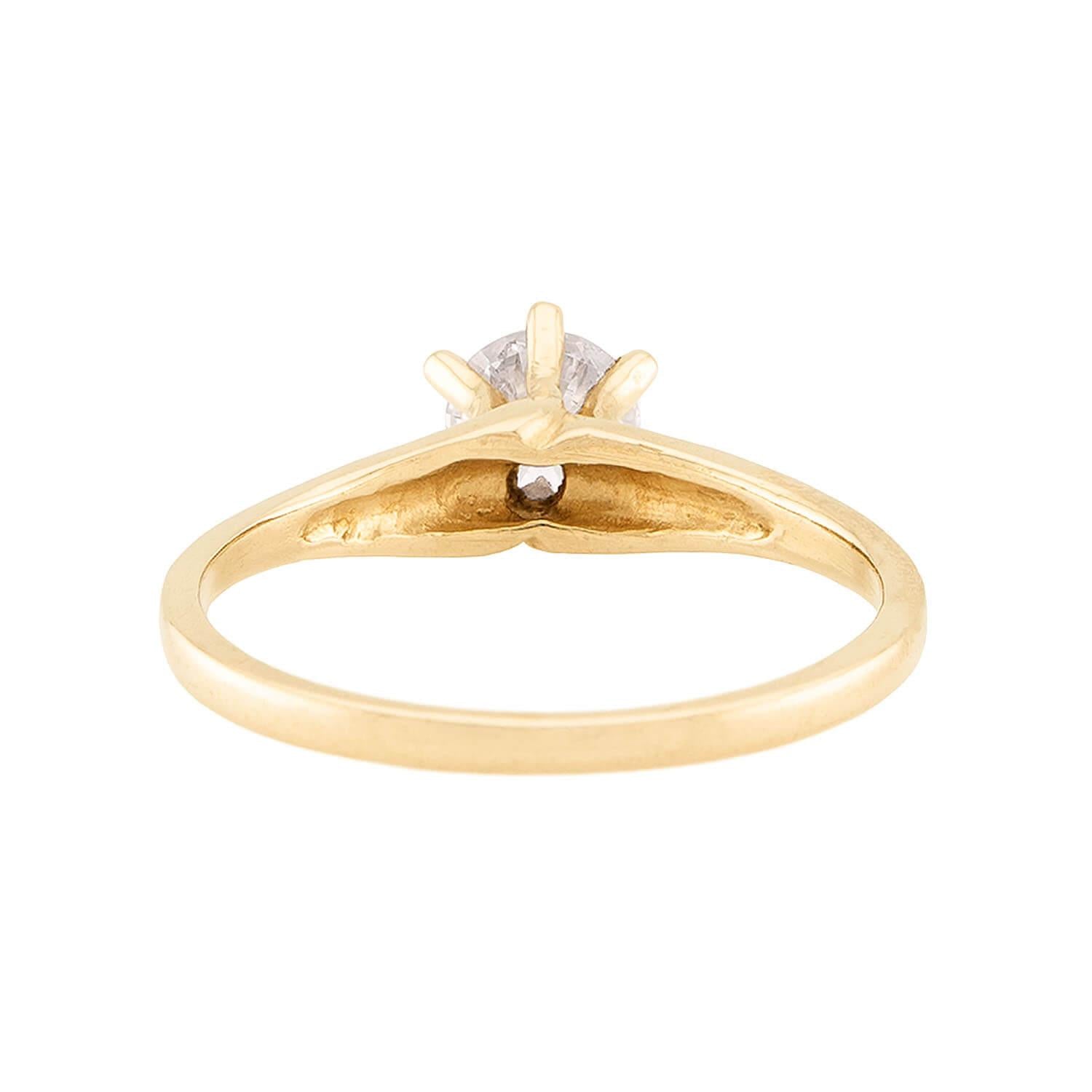 Estate 14k Diamond Engagement Ring .54ct