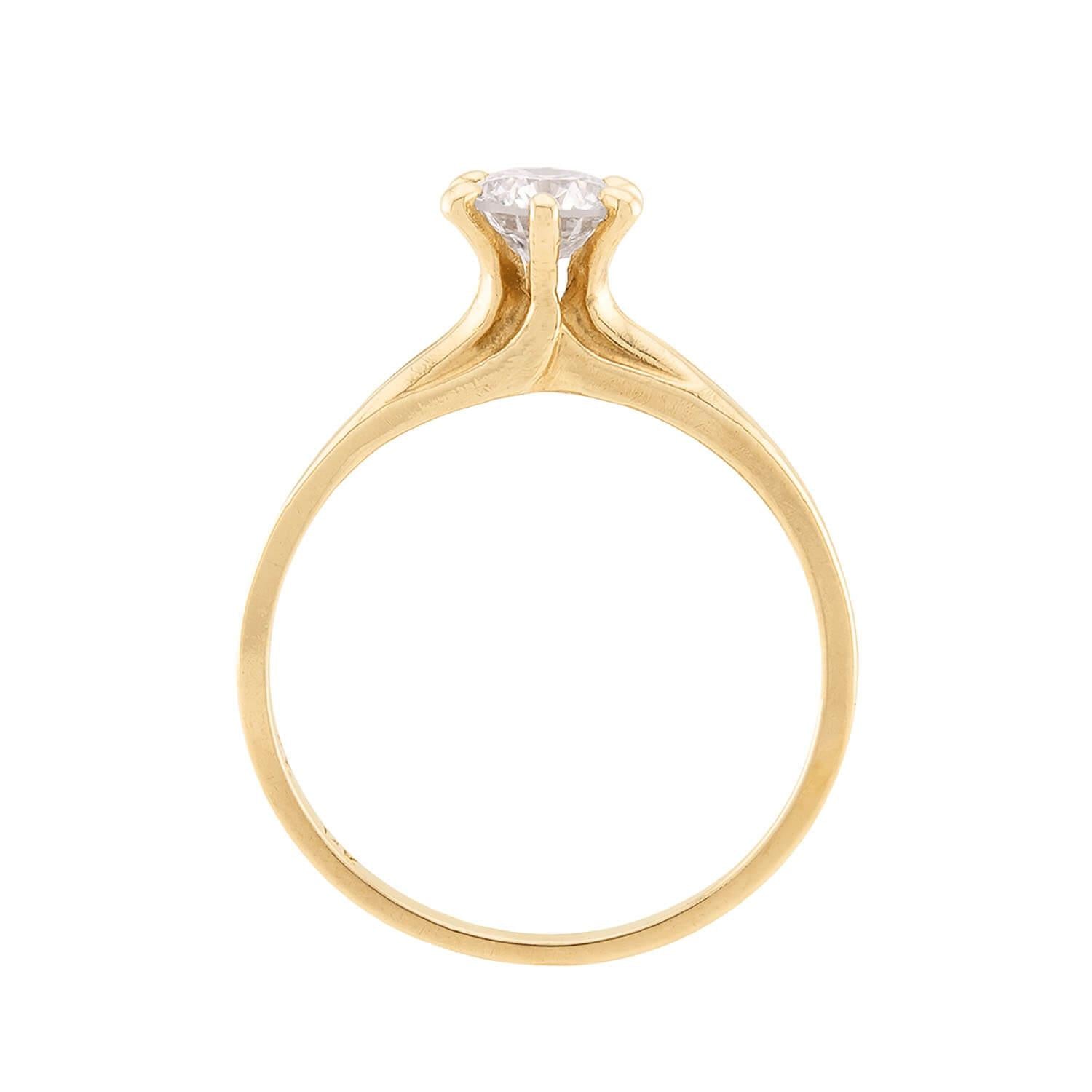 Estate 14k Diamond Engagement Ring .54ct