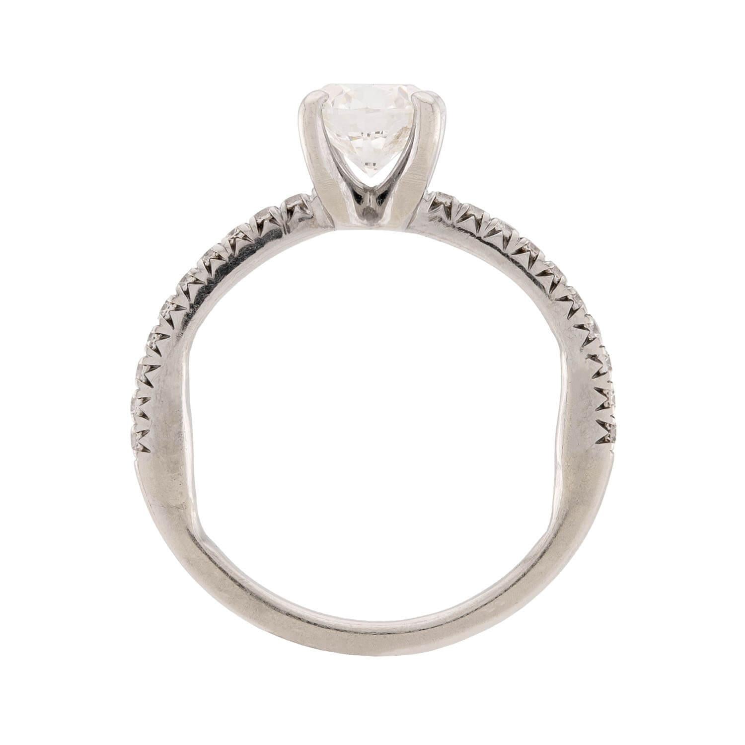 Estate 14k Diamond Engagement Ring 0.96ct