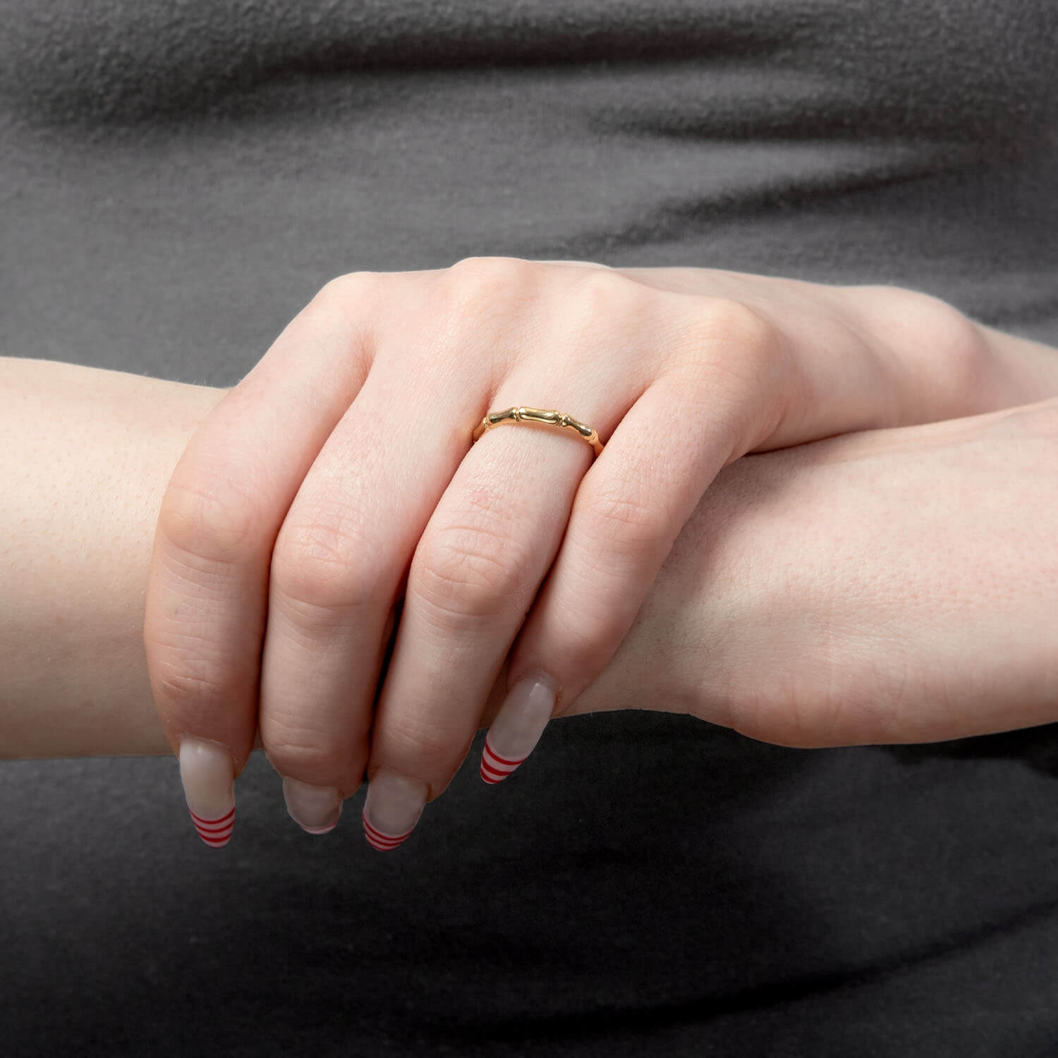 Estate 14k Bamboo Band