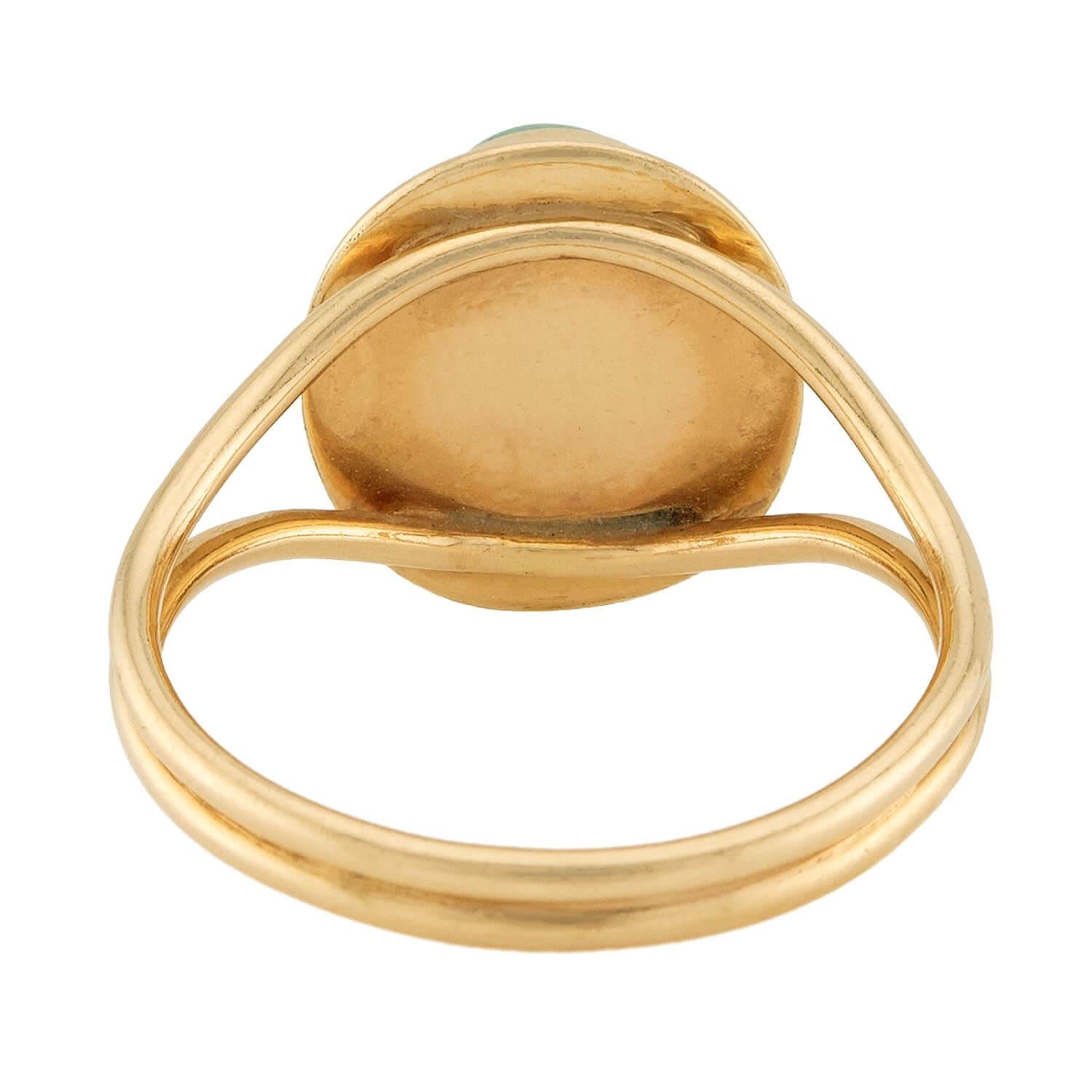 Victorian 14k Emerald Ring