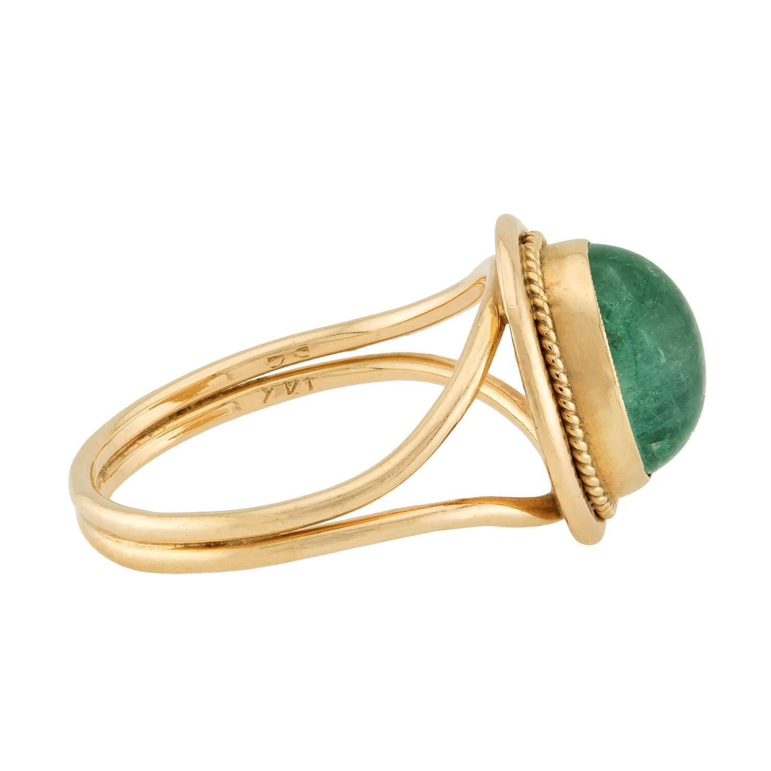 Victorian 14k Emerald Ring