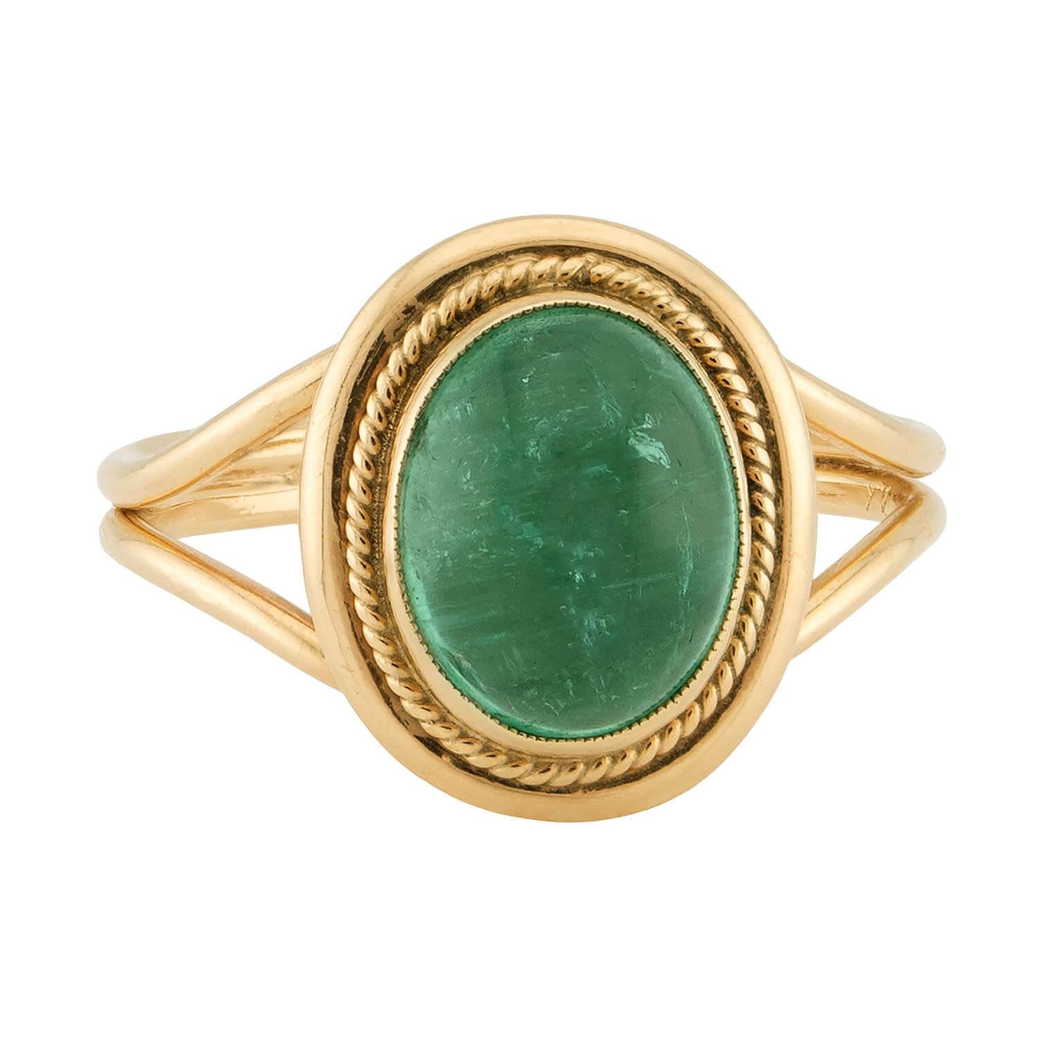 Victorian 14k Emerald Ring