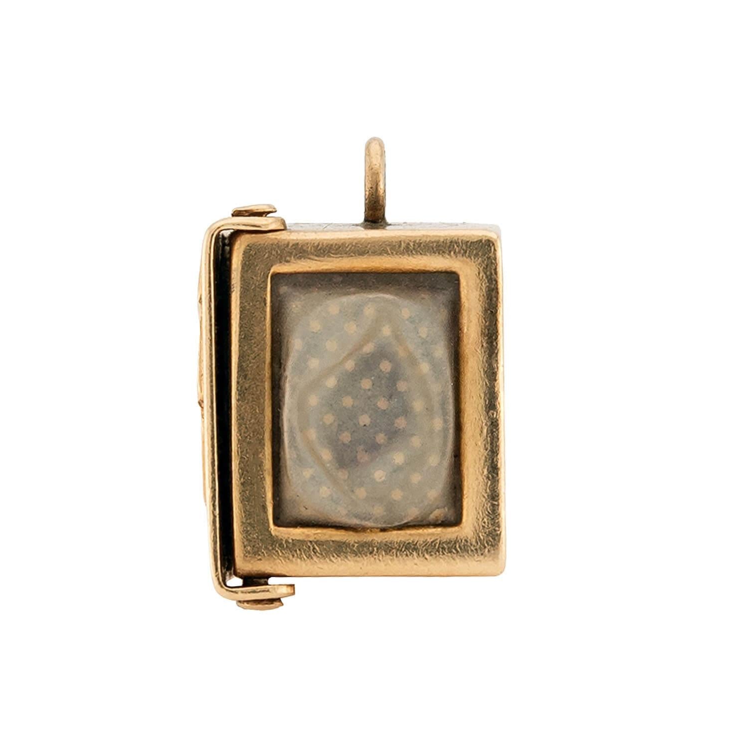 Vintage 14k Deck of Paper Cards Pendant/Charm
