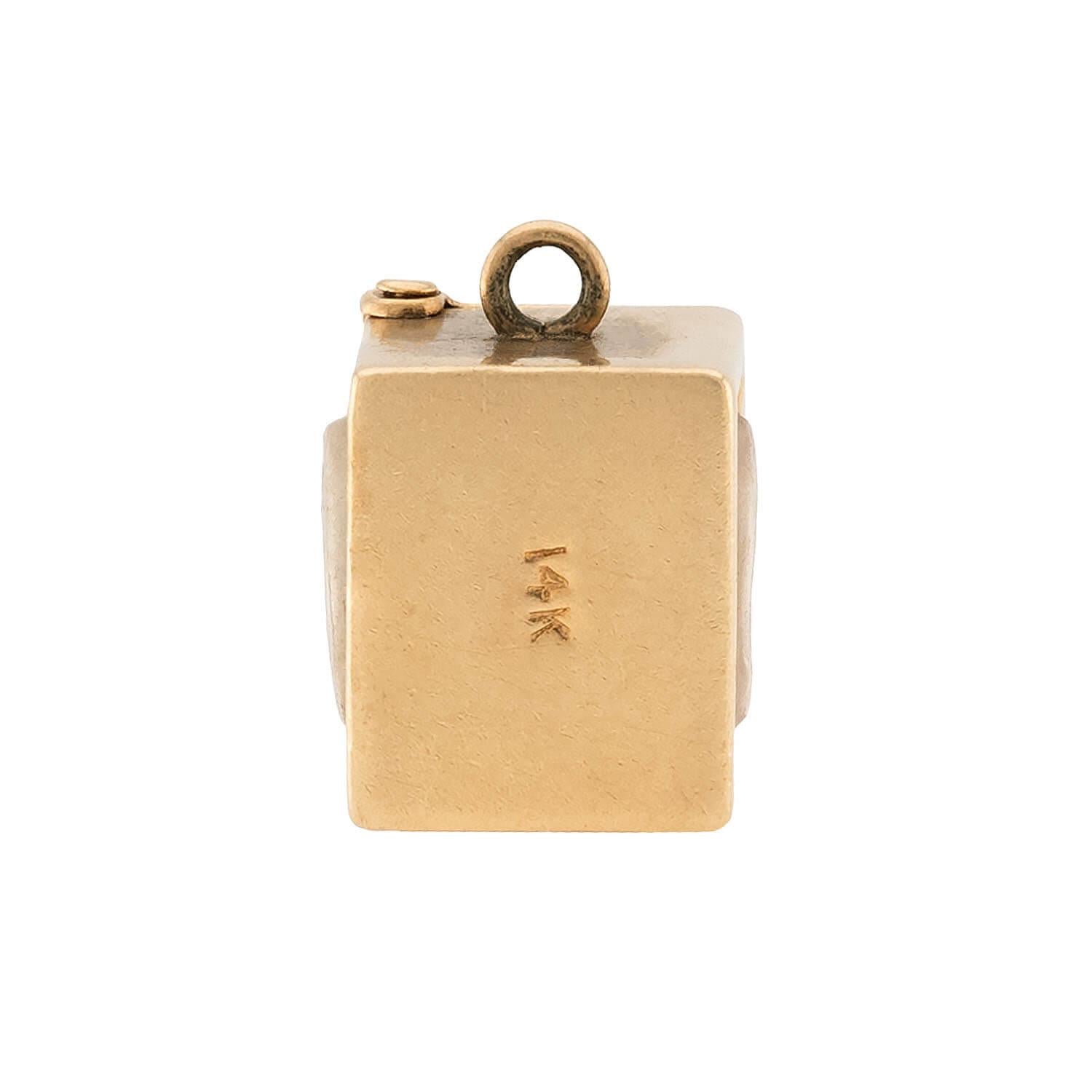 Vintage 14k Deck of Paper Cards Pendant/Charm