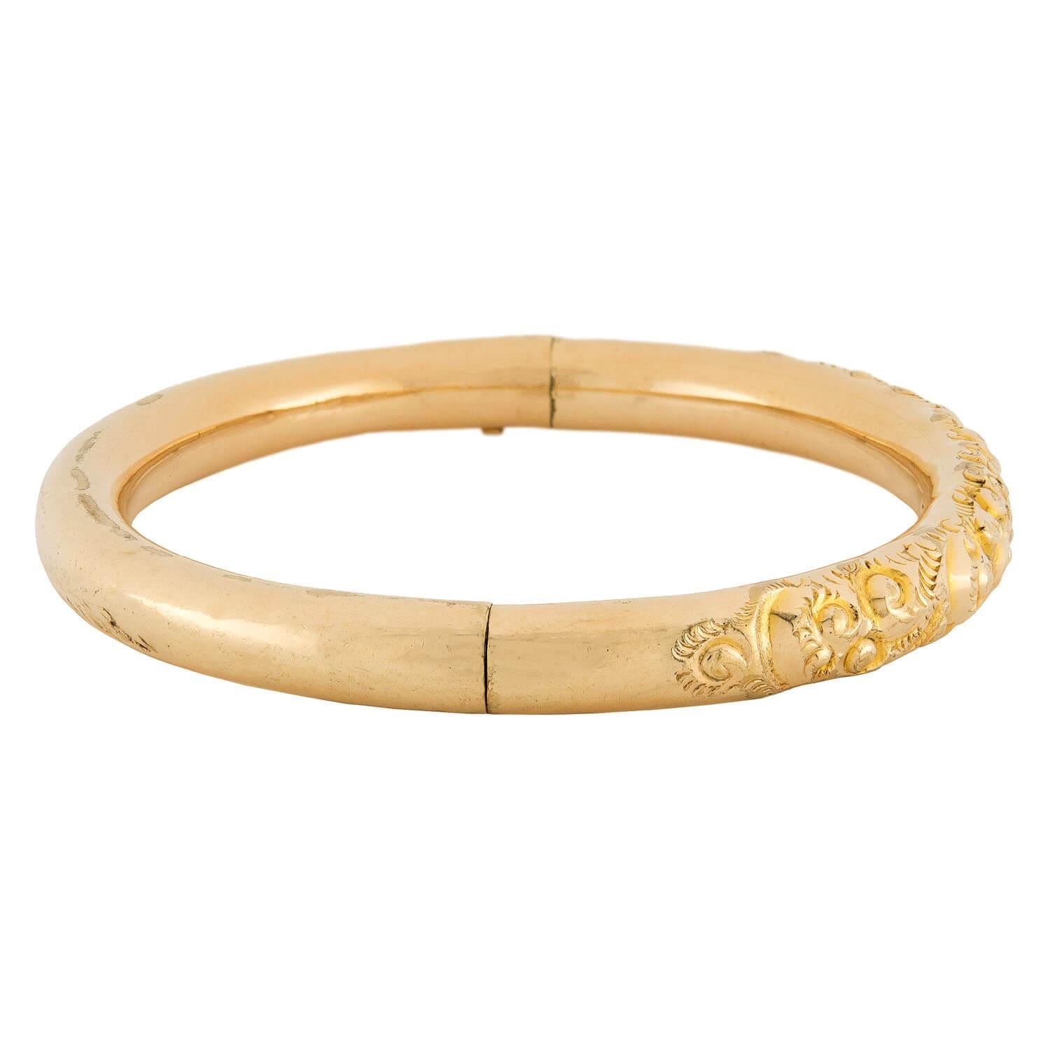 Victorian Gold-Filled Bangle Bracelet