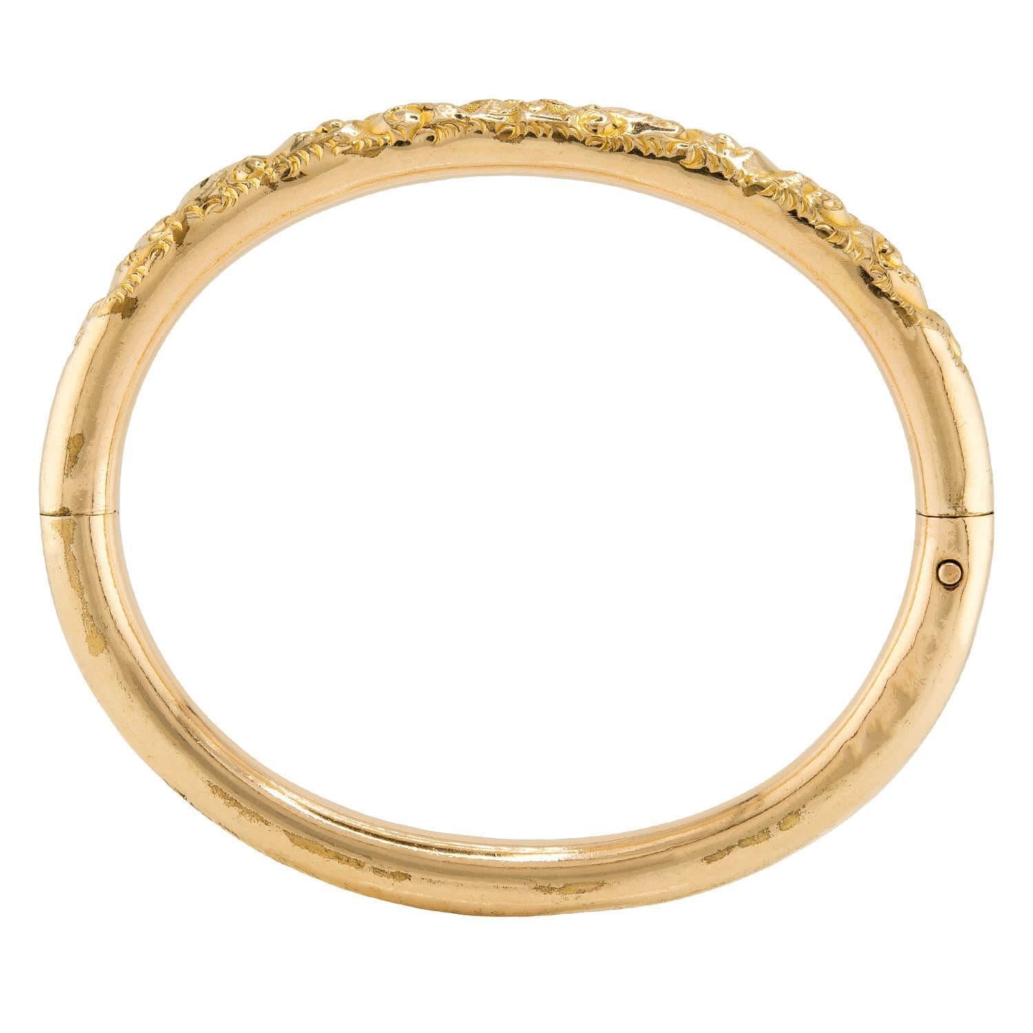 Victorian Gold-Filled Bangle Bracelet