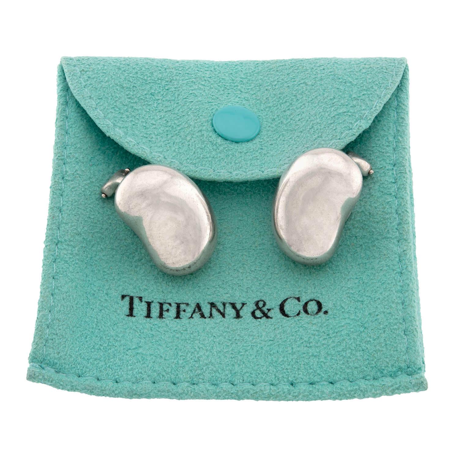 ELSA PERETTI for TIFFANY & CO. Sterling Silver Bean Earrings