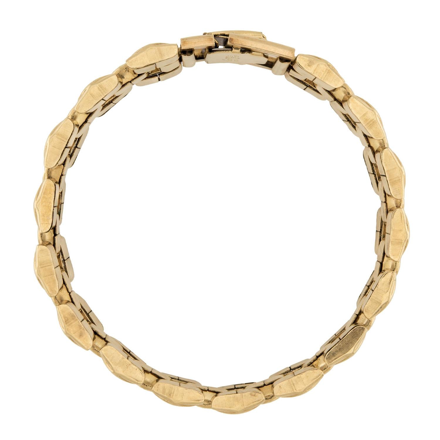 Victorian Gold-Filled Tire Track Bracelet
