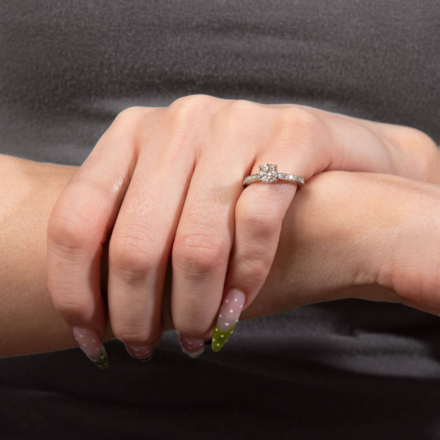 Vintage 14k Diamond Engagement Ring .84ct